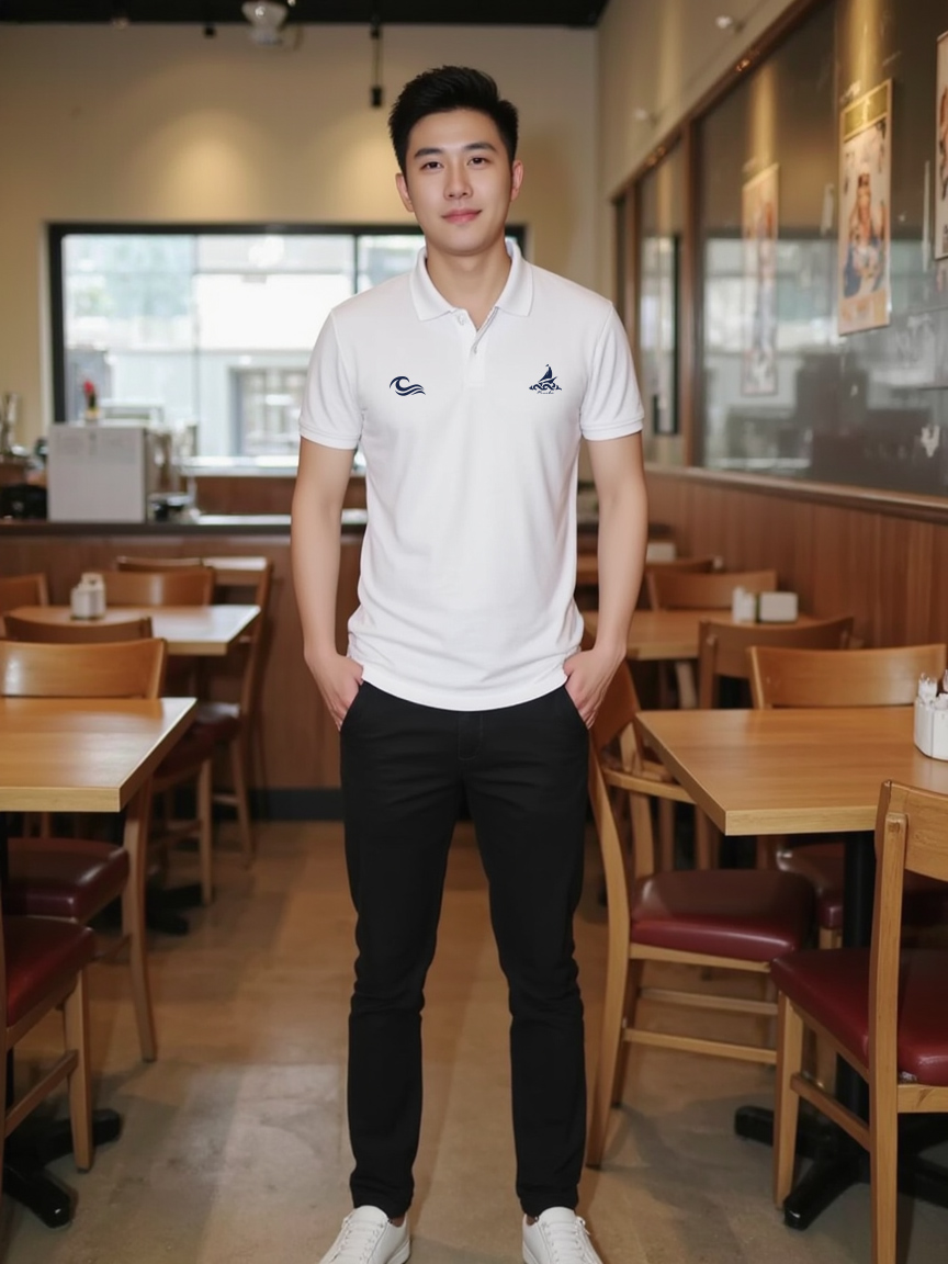 Áo polo nam form vừa 1896 Miucho Iconic vải cá sấu đứng form thoáng mát in artwork_thumbnail_6