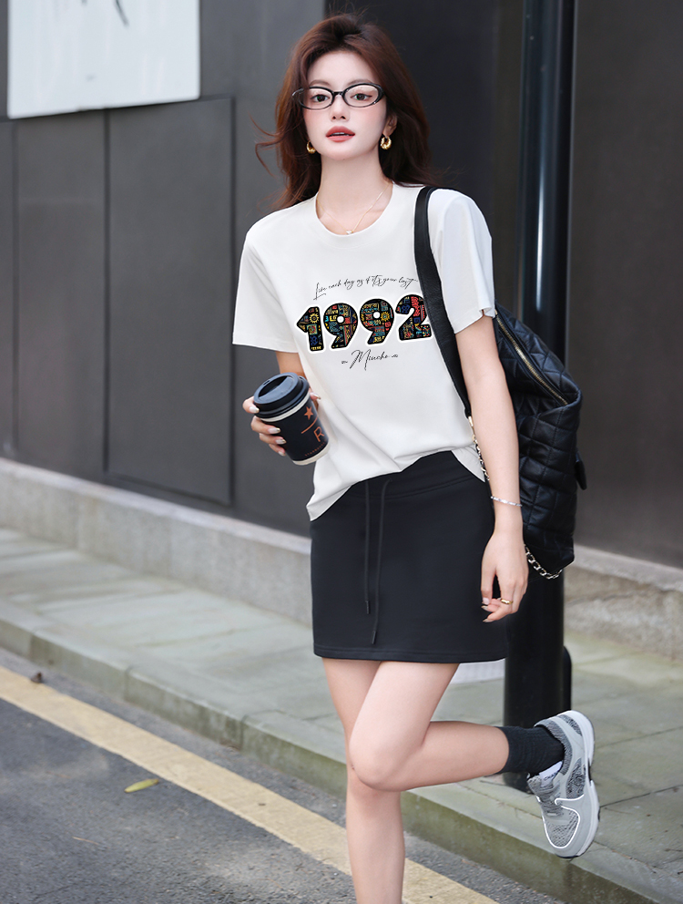 Áo thun nữ in năm sinh 1992 form vừa regular vải cotton 4c thoáng mát ARD1779 Miucho Chic in mix_thumbnail_6