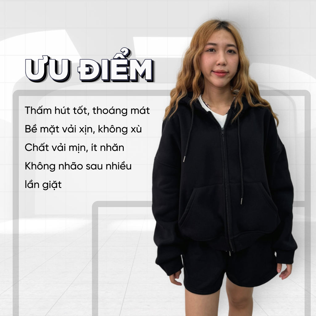 Áo hoodie zip form boxy basic 2473 Miucho chất vải nỉ bông cao cấp dày dặn in typography_thumbnail_9