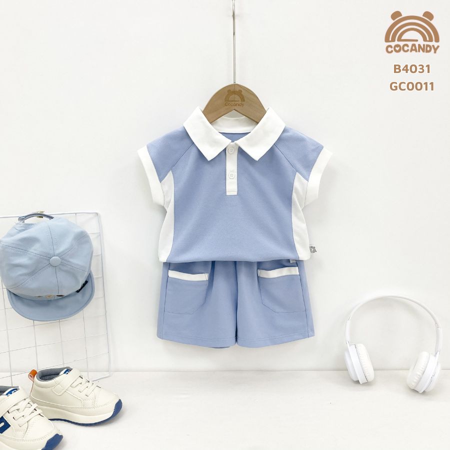 Bộ cộc XANH DƯƠNG cổ bẻ phối sườn trắng_thumbnail_0