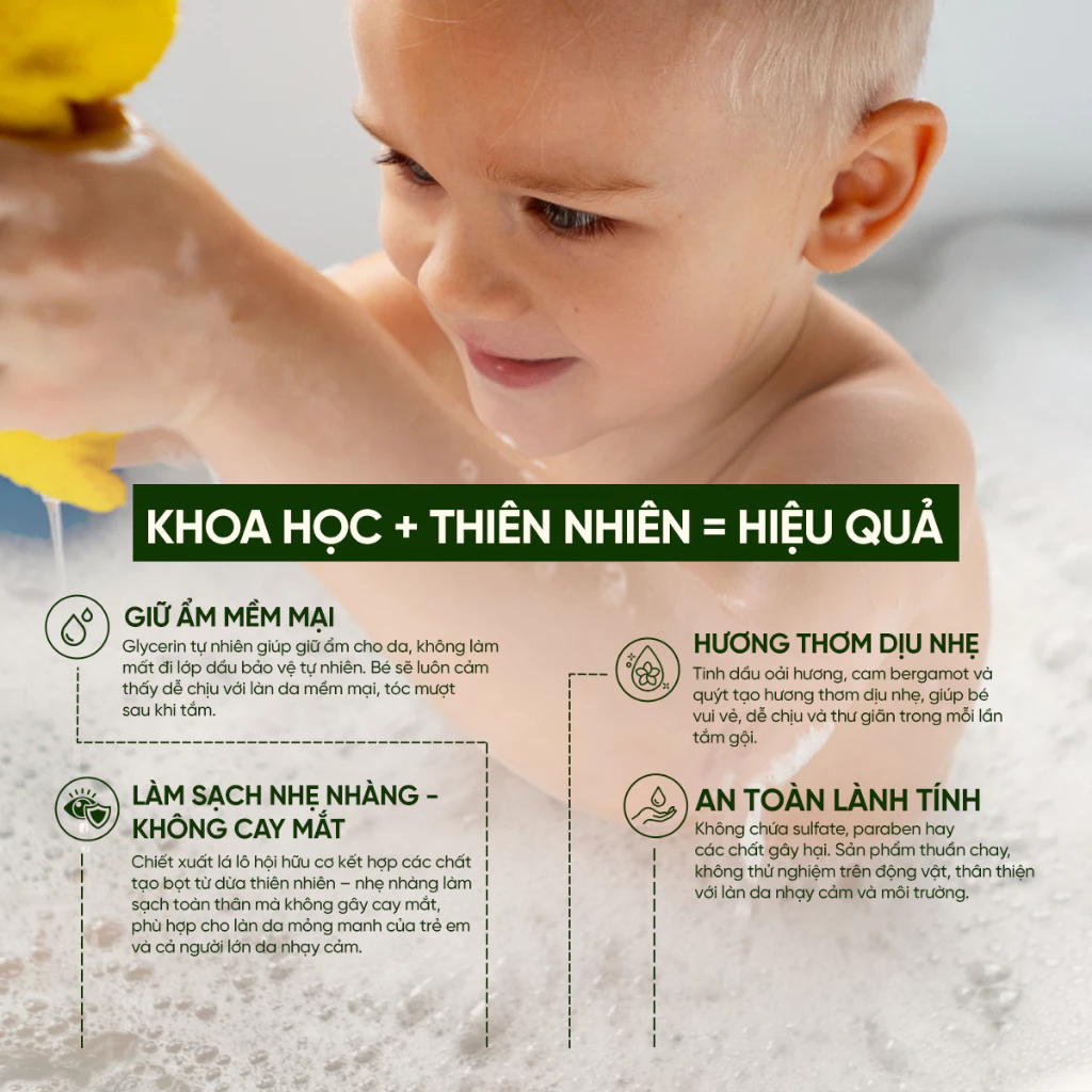 Sữa Tắm Gội Pura D'or Kids All-in-One Dịu Nhẹ Cao Cấp Dành Cho Trẻ Em 473ml_thumbnail_6
