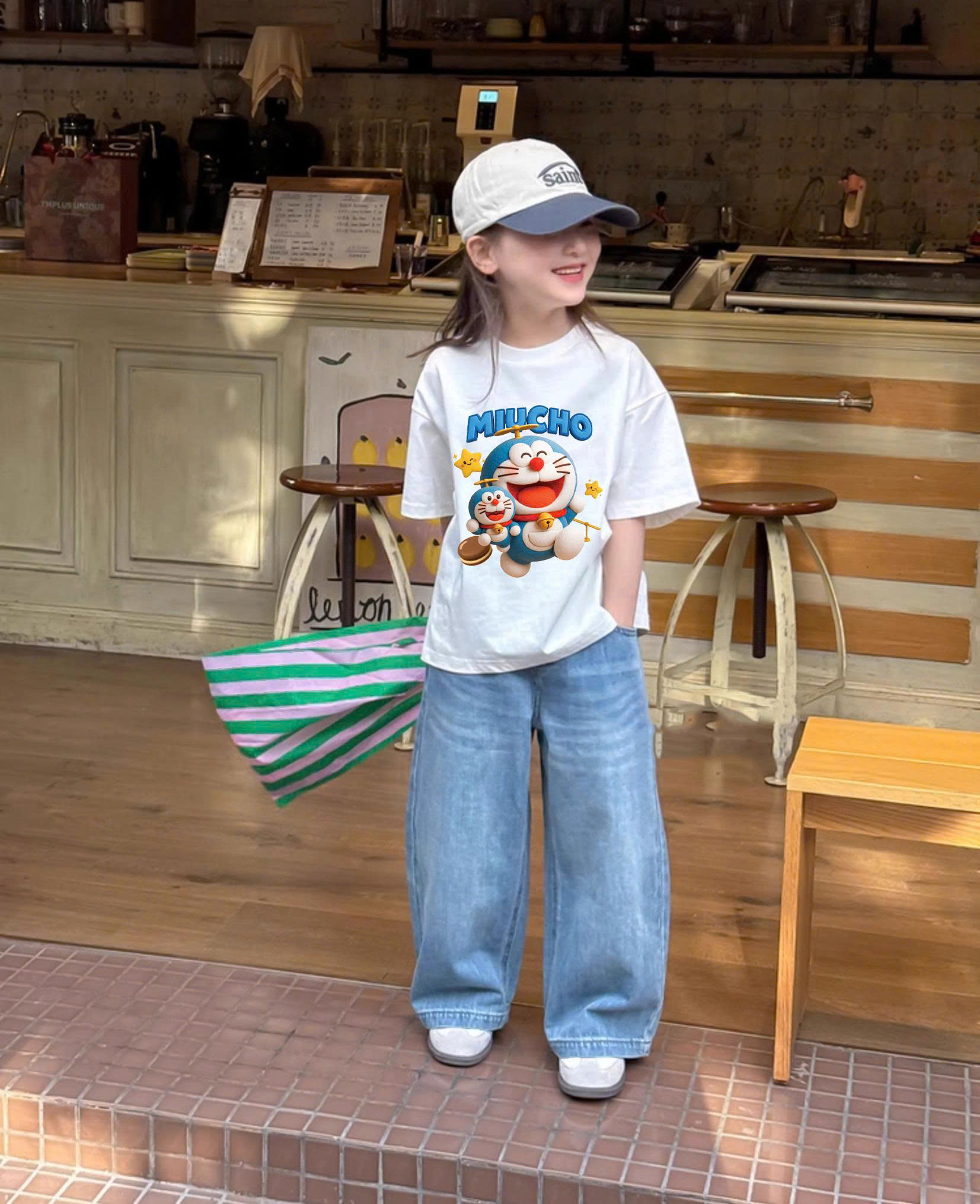 Áo thun cho bé form ôm dáng ngắn cổ tròn AED2324 Miucho Kid vải cotton thoáng mát in artwork_thumbnail_6