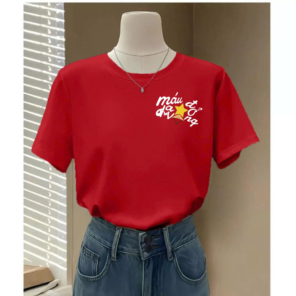 Áo phông nữ Tổ Quốc Trong Tim, chào mừng Quốc Khánh 2/9  - Áo thun 'Độc lập tự do' - LOZA G0416_thumbnail_3