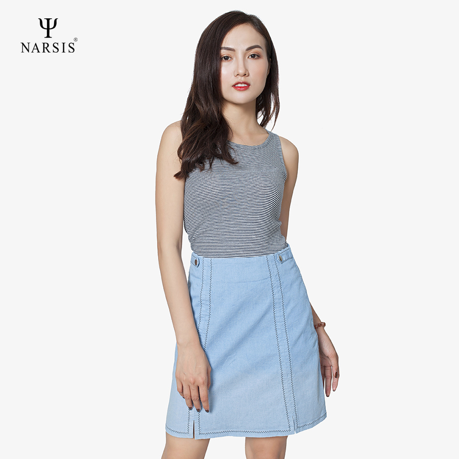 VÁY BÒ NỮ KIỂU - B7006 NARSIS CHẤT LIỆU JEAN BỀN BỈ, CÁ TÍNH, TRẺ TRUNG, THỜI TRANG