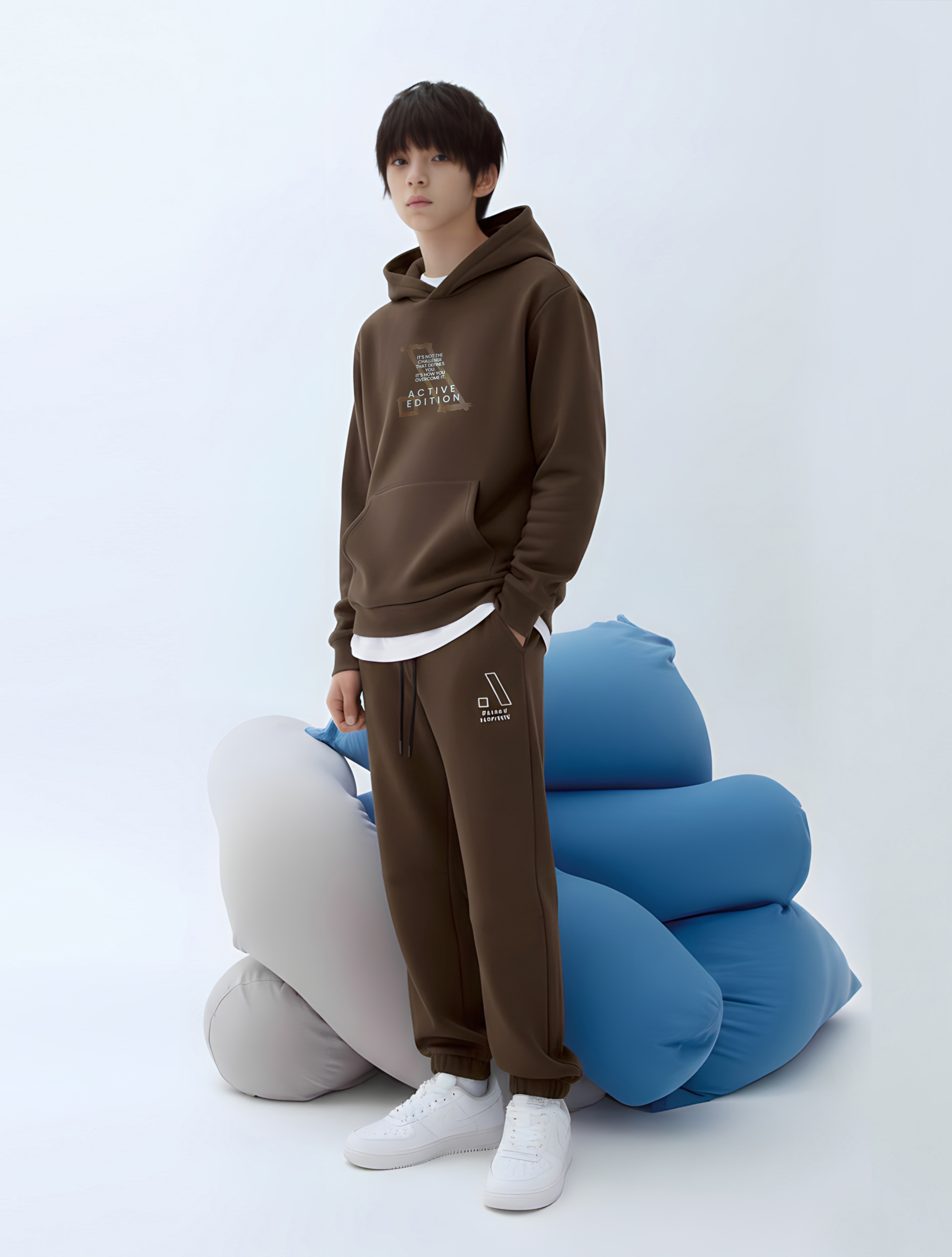 Quần nỉ bé trai màu nâu socola  chun gấu_thumbnail_2