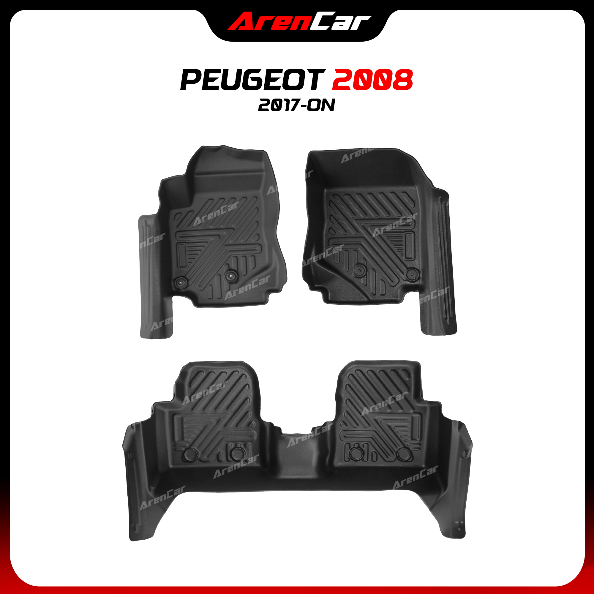 [Aren Car] Thảm Lót Sàn Ô Tô TPE Khuôn Đúc Peugeot 2008