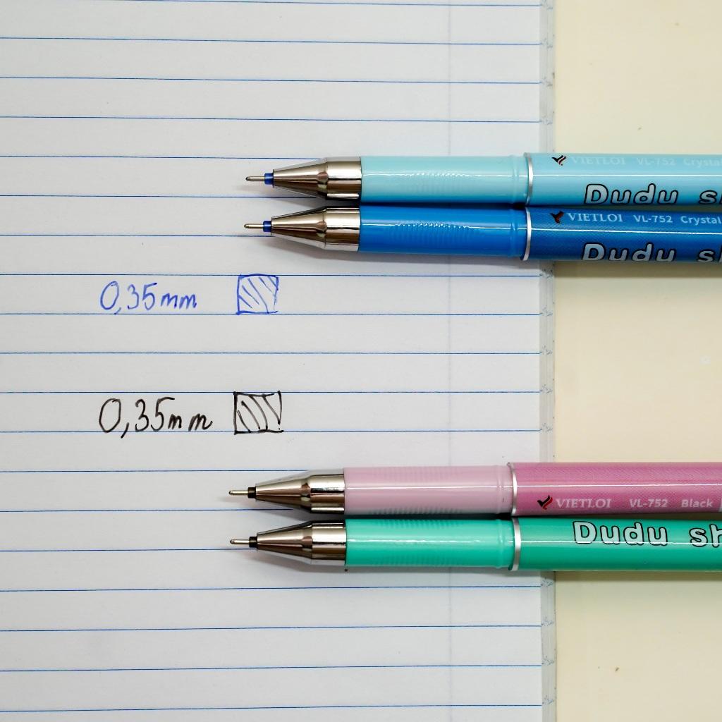 Bút bi bấm mực đậm, tẩy xóa sạch - VIỆT LỢI - VL752