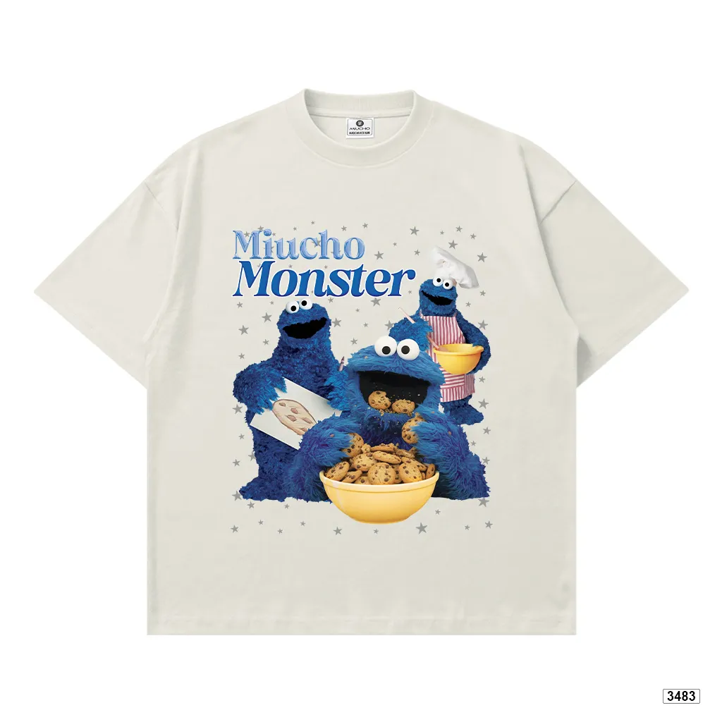 Áo thun boxy hoạt hình Miucho Monster tôn dáng chuẩn form 3483_thumbnail_10