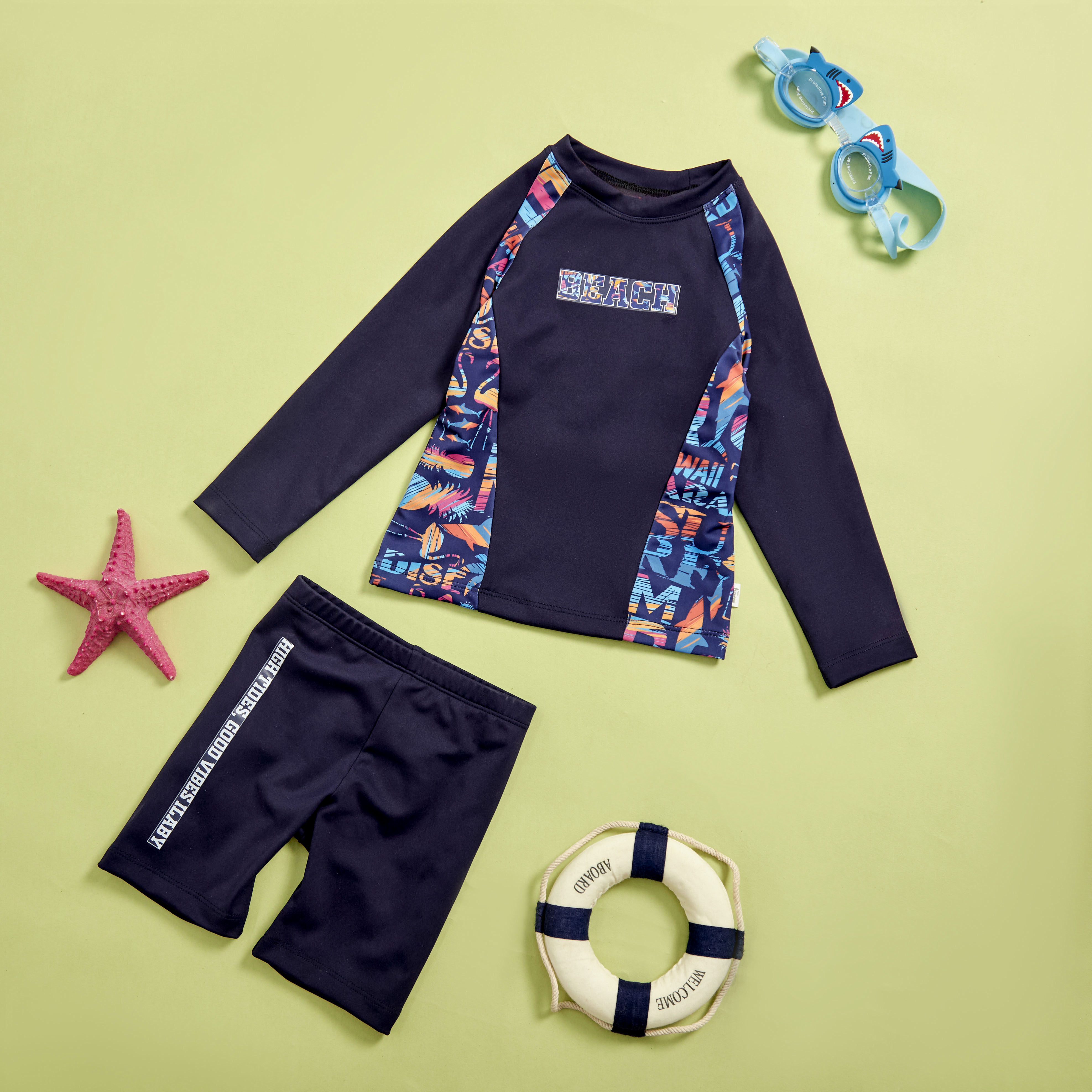 Bộ bơi rời áo phối hoạ tiết sườn_thumbnail_2