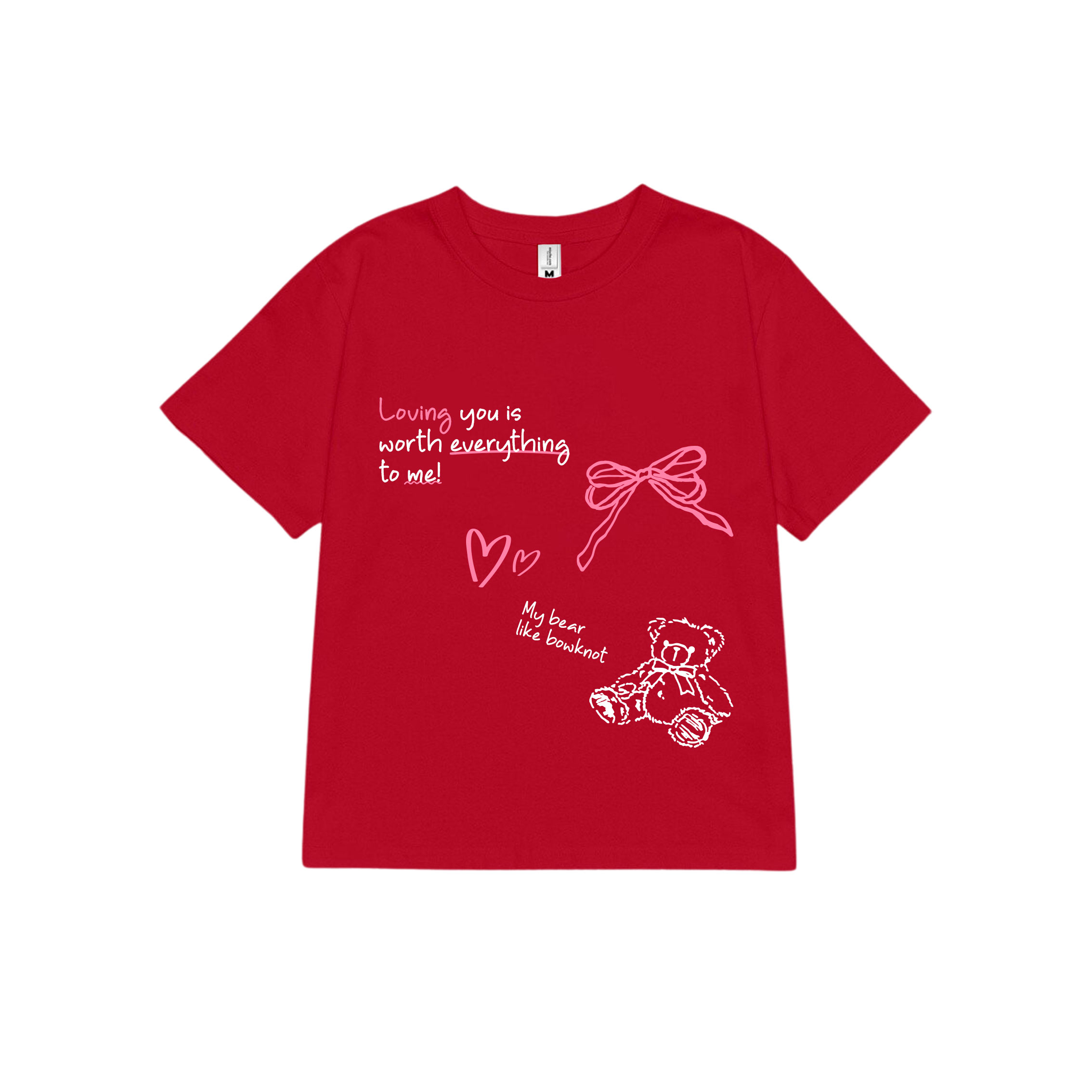 Áo thun baby tee nơ nhỏ xinh form ôm xinh xắn ABD1170 Miucho tay ngắn Cổ tròn hotrend in mix_thumbnail_15