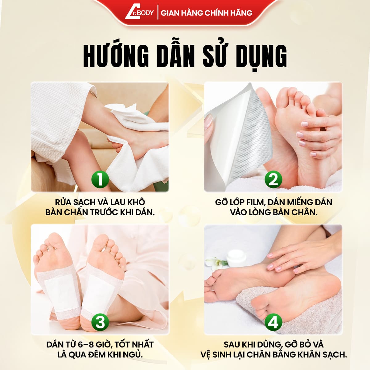 [1 HỘP] – MIẾNG DÁN CHÂN THẢI ĐỘC DR.BODY HỖ TRỢ THANH LỌC CƠ THỂ, GIẢM MỆT MỎI, NGỦ NGON SÂU GIẤC_thumbnail_2