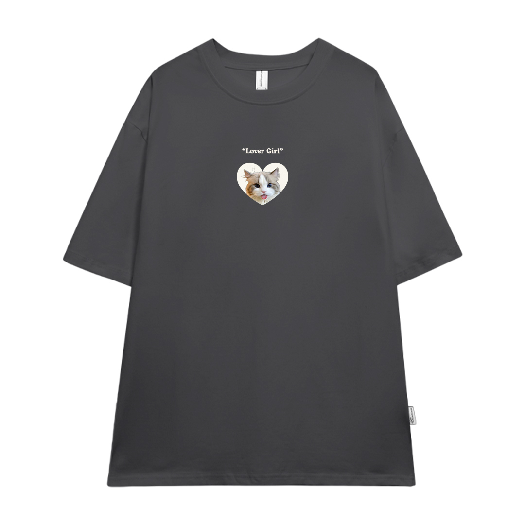 Áo thun cặp nam nữ LOVER form rộng 1956 Miucho cổ tròn vải 4c cotton 220gsm thoáng mát in mix_thumbnail_12