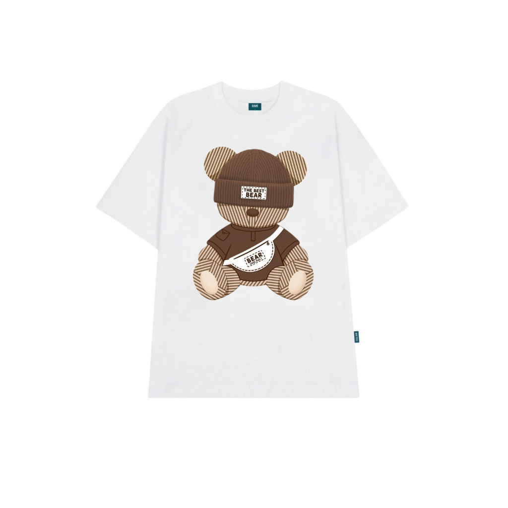 Áo thun unisex hình Gấu The Best Bear local brand 𝐖𝐞 𝐓𝐞𝐞 dáng oversize rộng - WU0902_thumbnail_1