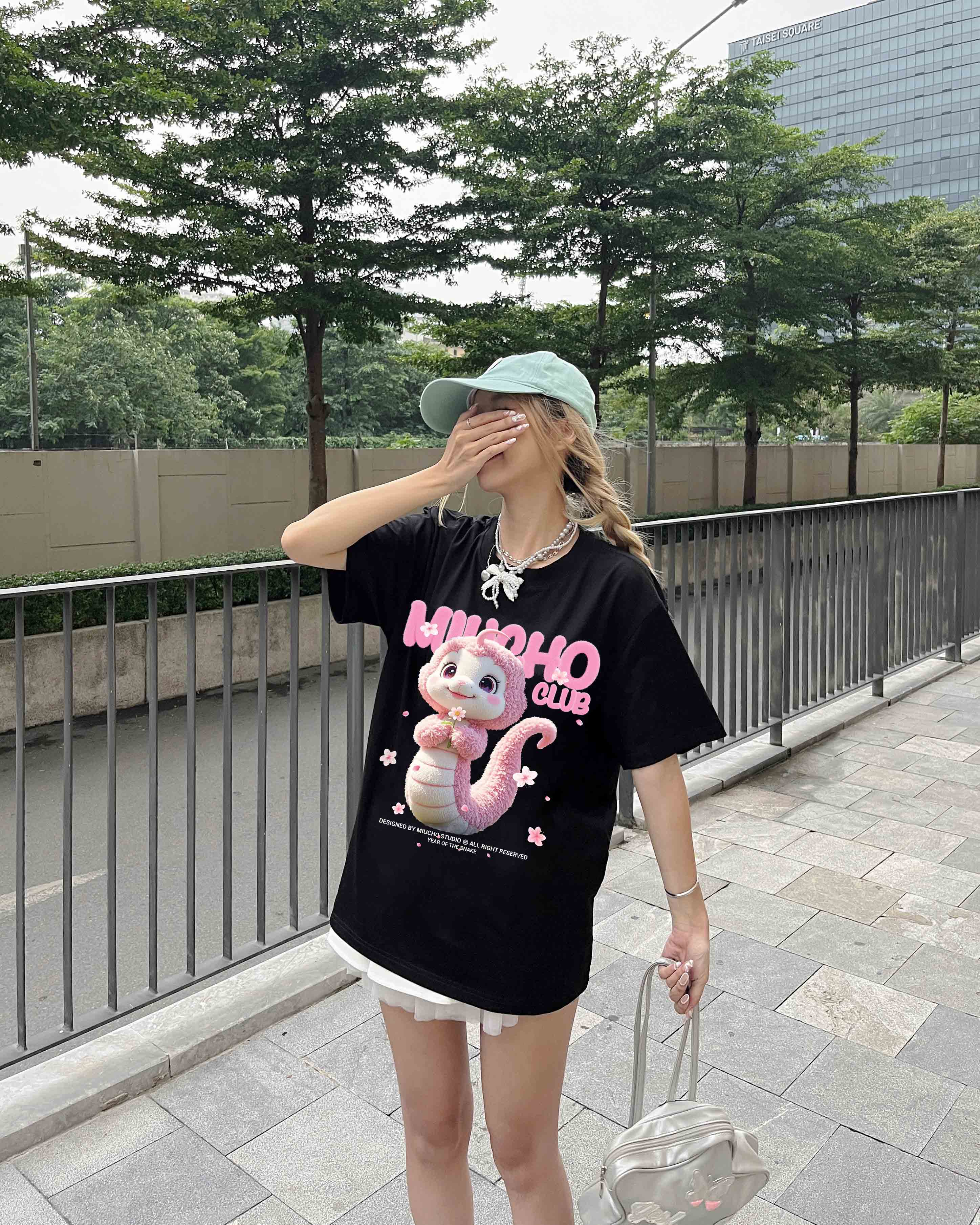 Áo thun tết năm tỵ form rộng local brand chất vải cotton thoáng mát ATD1726 Miucho in mix_thumbnail_4