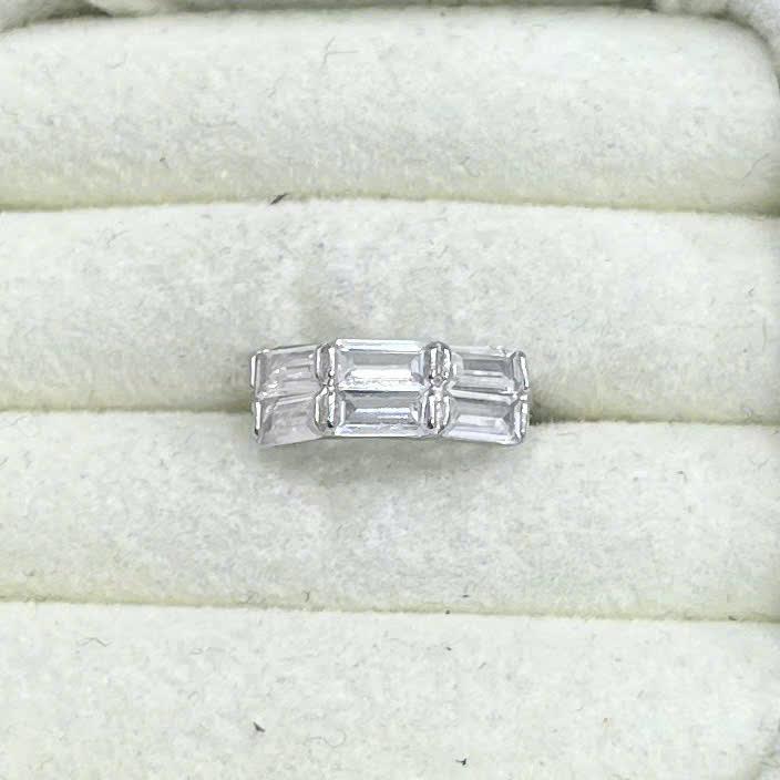 khuyên vòng bạc xi bạch kim hai hàng đá chữ nhật size 10_thumbnail_3