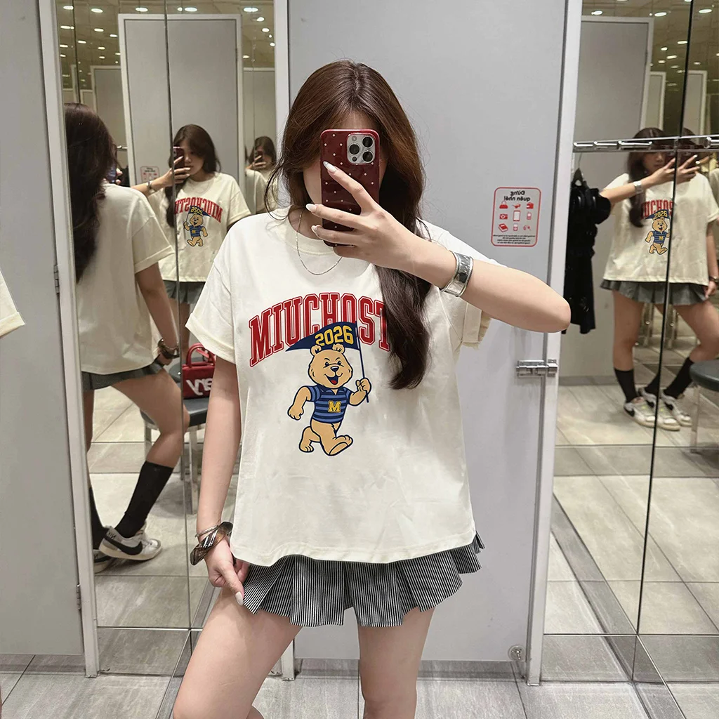 Áo thun boxy nam nữ Miucho Gấu Teddy 3093_thumbnail_3