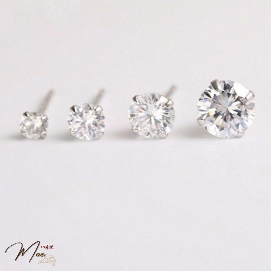 K81 - Khuyên tai nụ đá basic