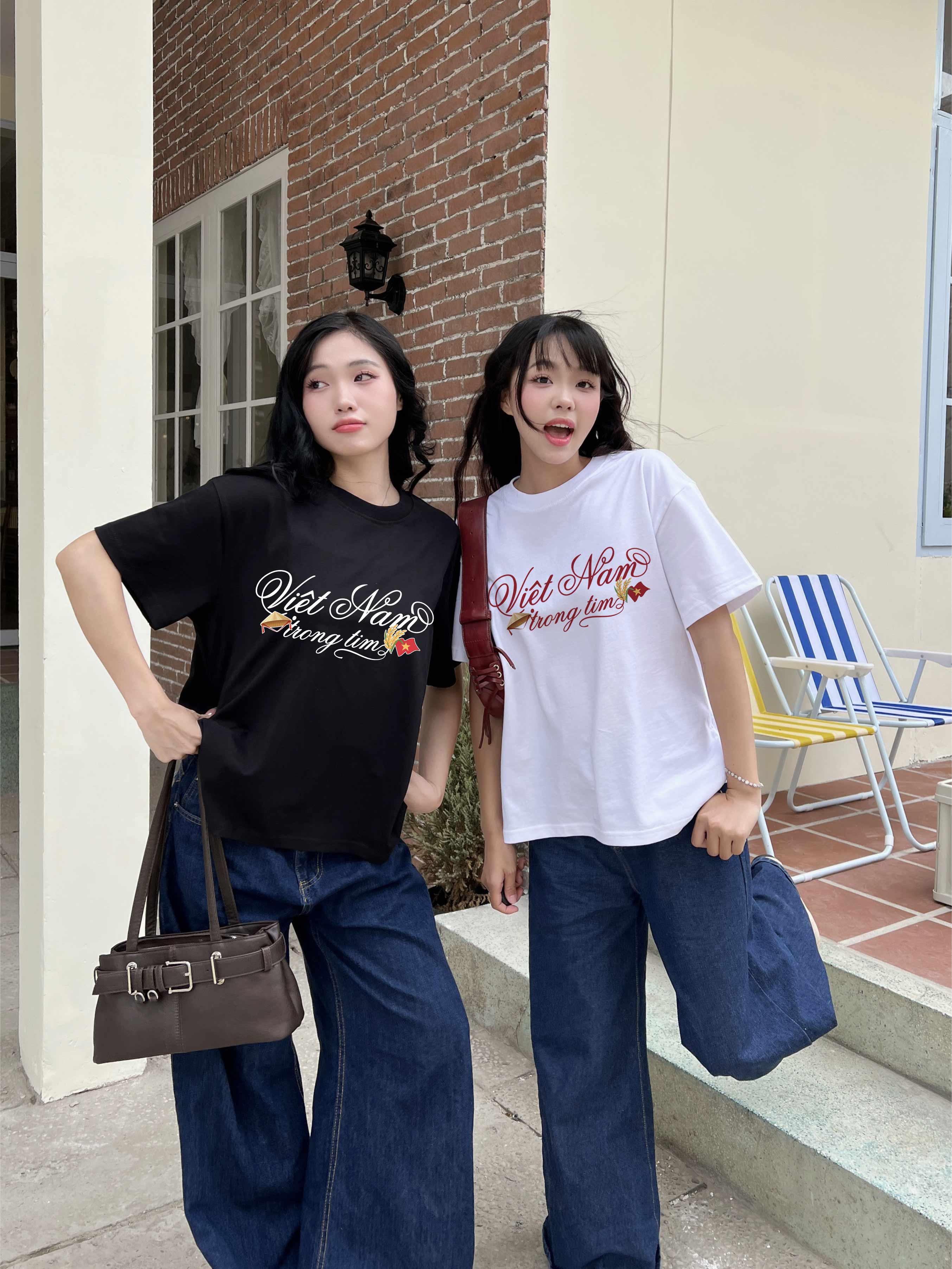 Áo thun boxy Việt Nam trong tim 2520 Miucho vải cotton co giãn thoáng mát cổ tròn in mix_thumbnail_5