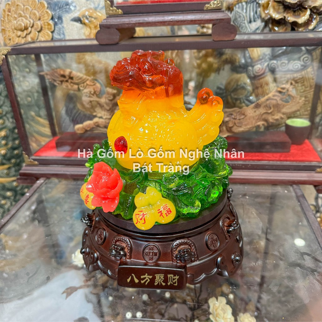 Cóc Ngậm Tiền Thiềm Thừ , Tỳ Hưu Phong Thủy ( Nhiều Kích Cỡ ) Chiêu Tài Hút Lộc - Phong Thủy Hà Gốm_thumbnail_7