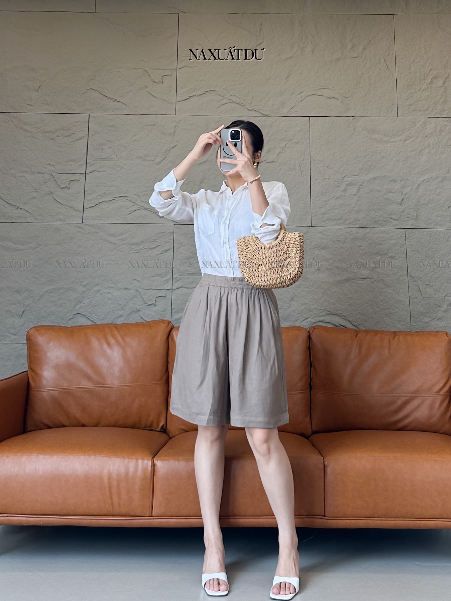 Quần short linen - Q283 (SALE)_thumbnail_5