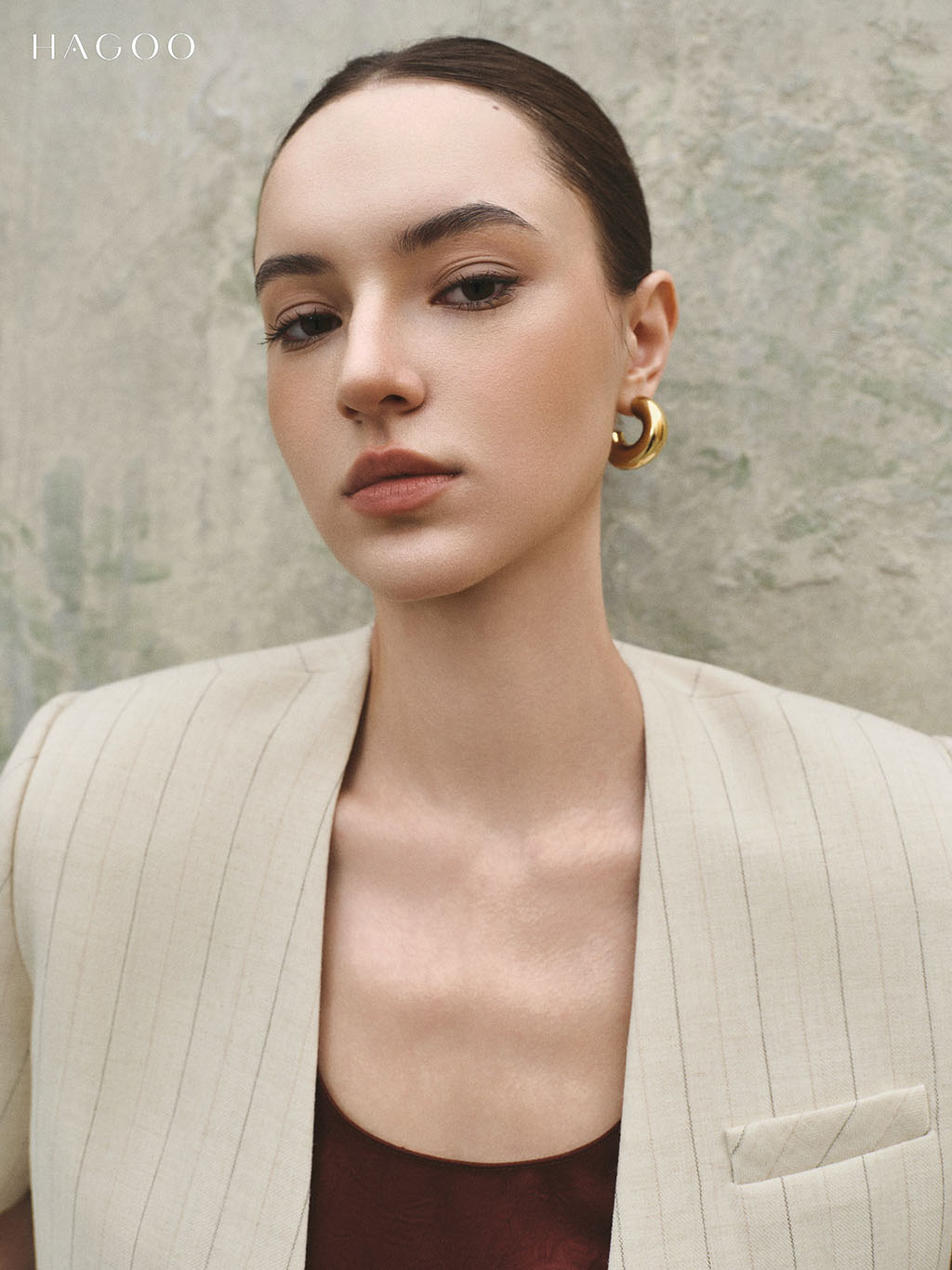 Blazer kẻ sọc cộc tay HAGOO_thumbnail_2