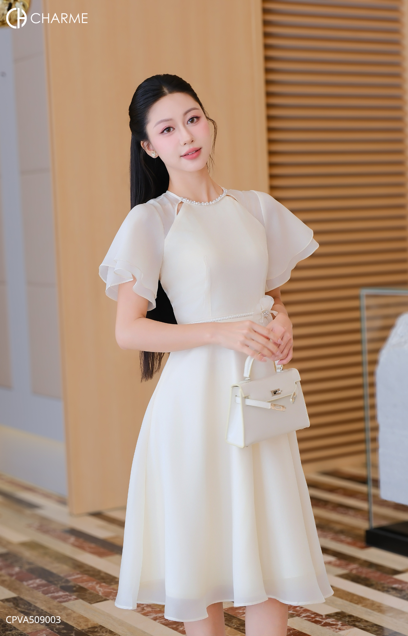 Váy cổ tròn dáng xòe dây hoa_thumbnail_4