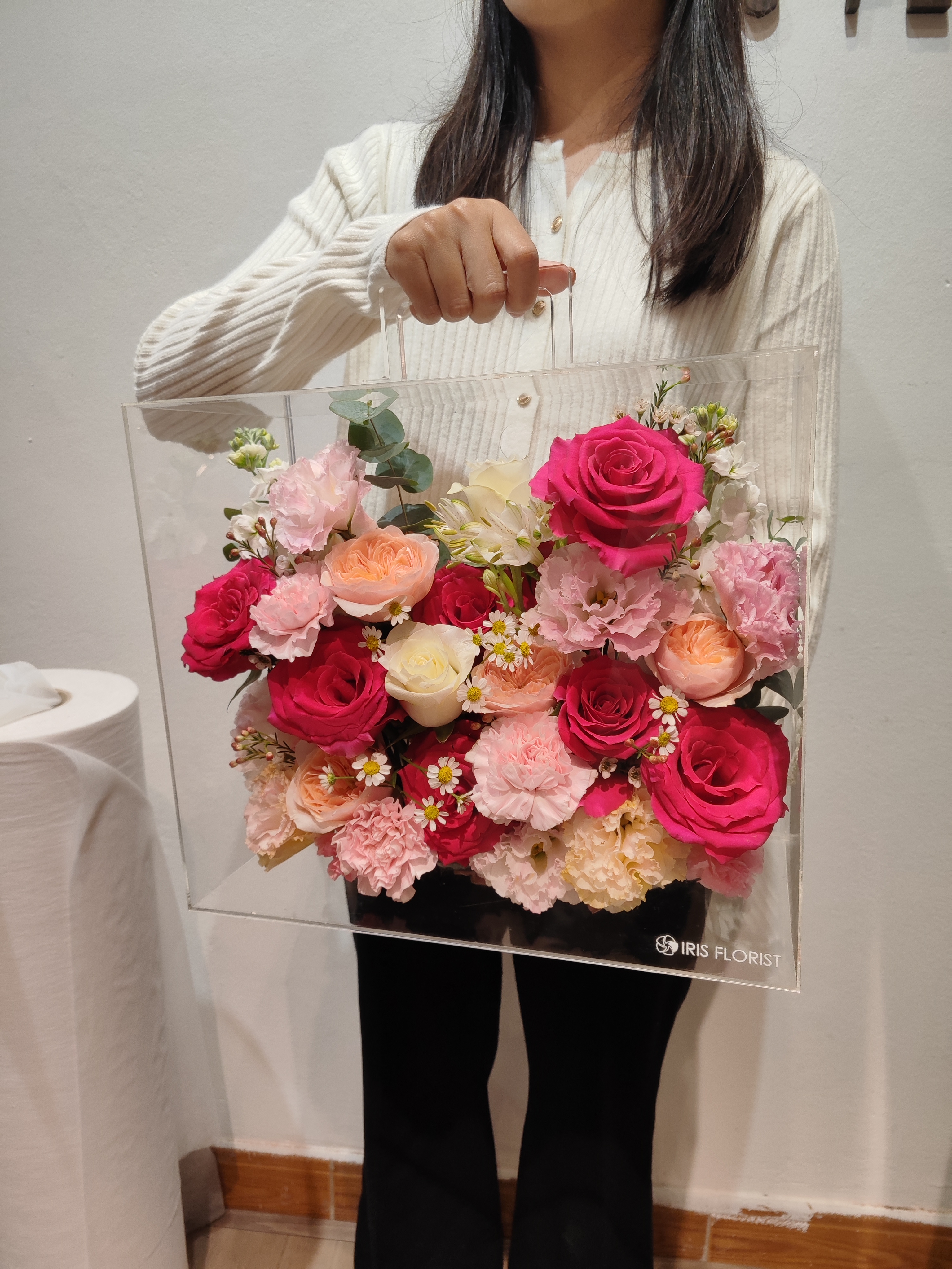 Hộp hoa kính Mica - Tone hồng Pink Floyd_thumbnail_2