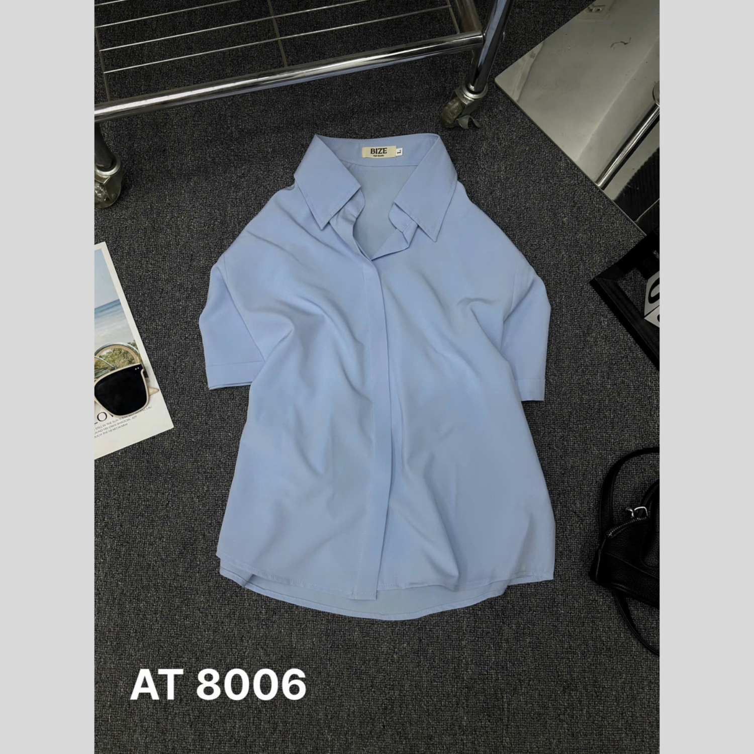 Áo sơ mi tay ngắn kiểu basic bigsize AT8006 dành cho nàng béo mập từ 55-90kg_thumbnail_13