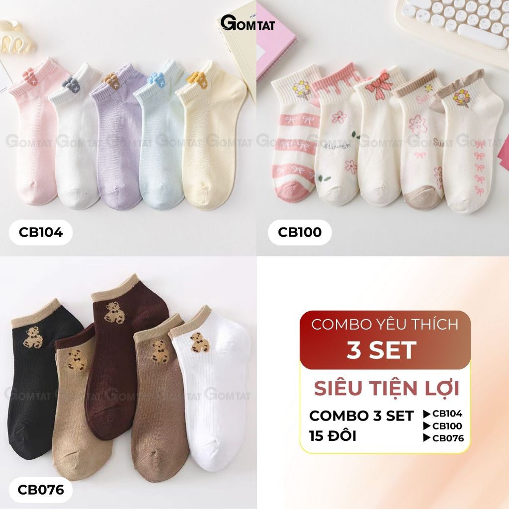 Set 5 đôi tất vớ nữ cổ ngắn UYE-CBCN_thumbnail_27