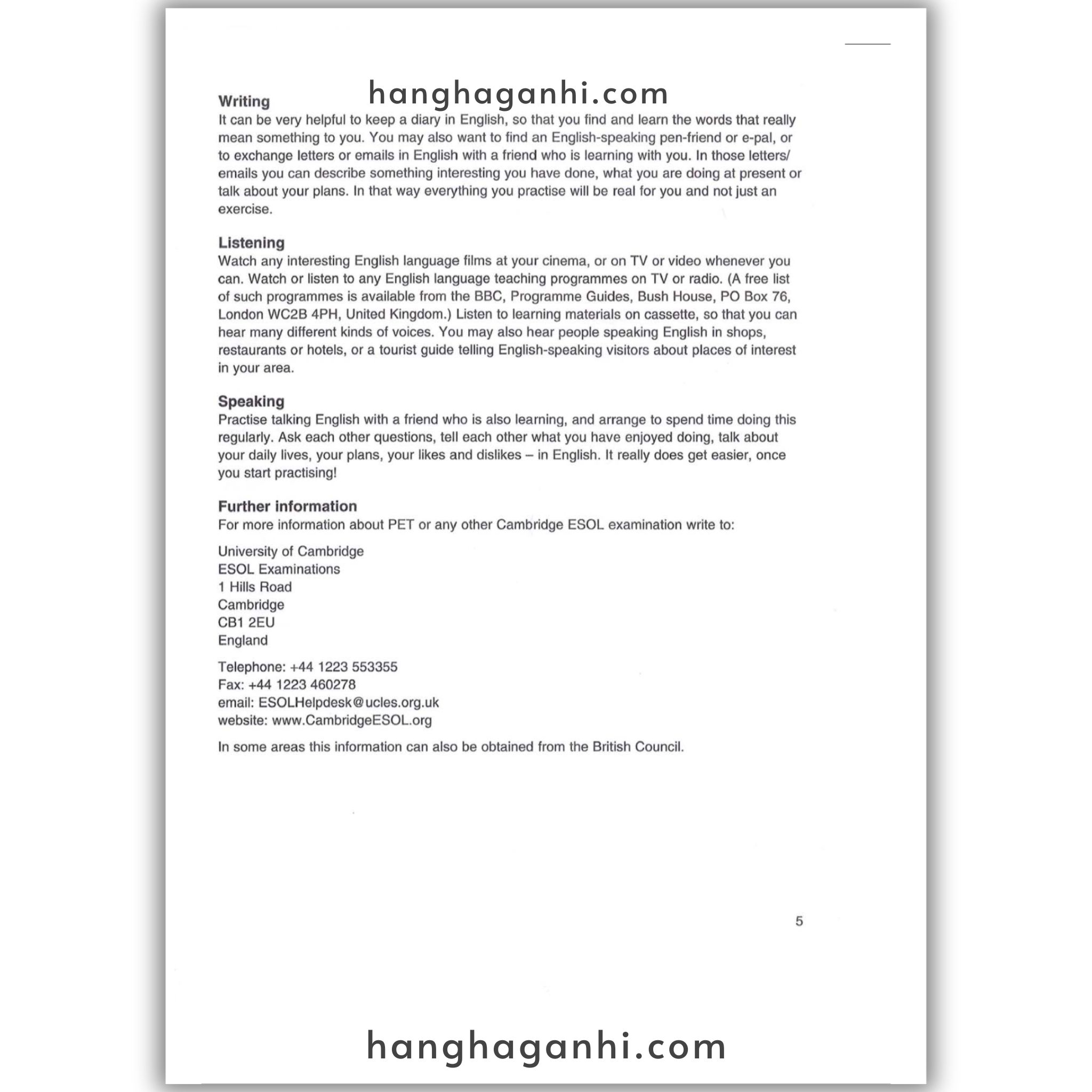 [Sách] Cambridge English Preliminary – Preliminary English Test (PET) 4 With Answers_thumbnail_6