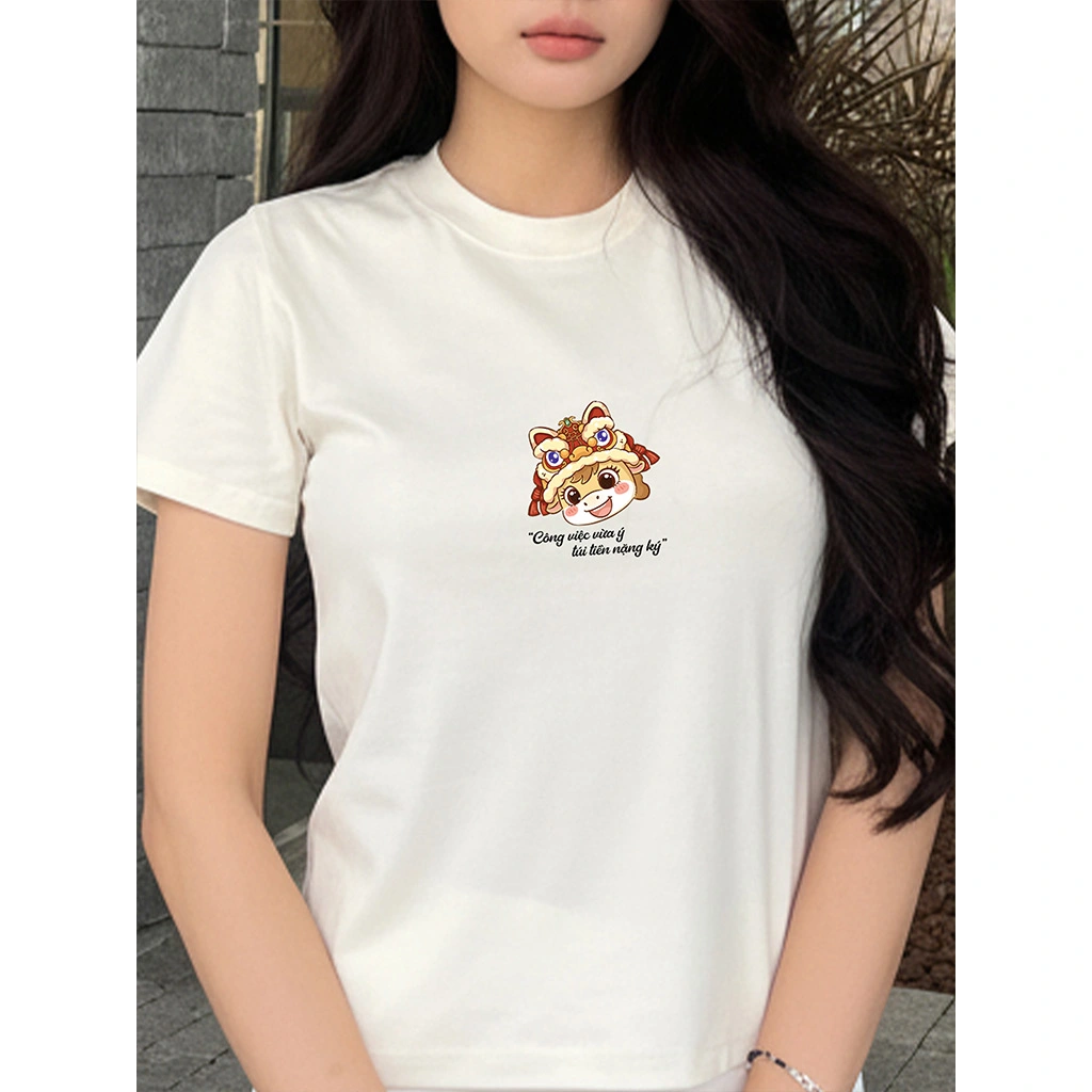 Áo thun baby tee nữ Tết Miucho vải cotton thoáng mát co giãn chuẩn form tôn dáng in mix 2912_thumbnail_6