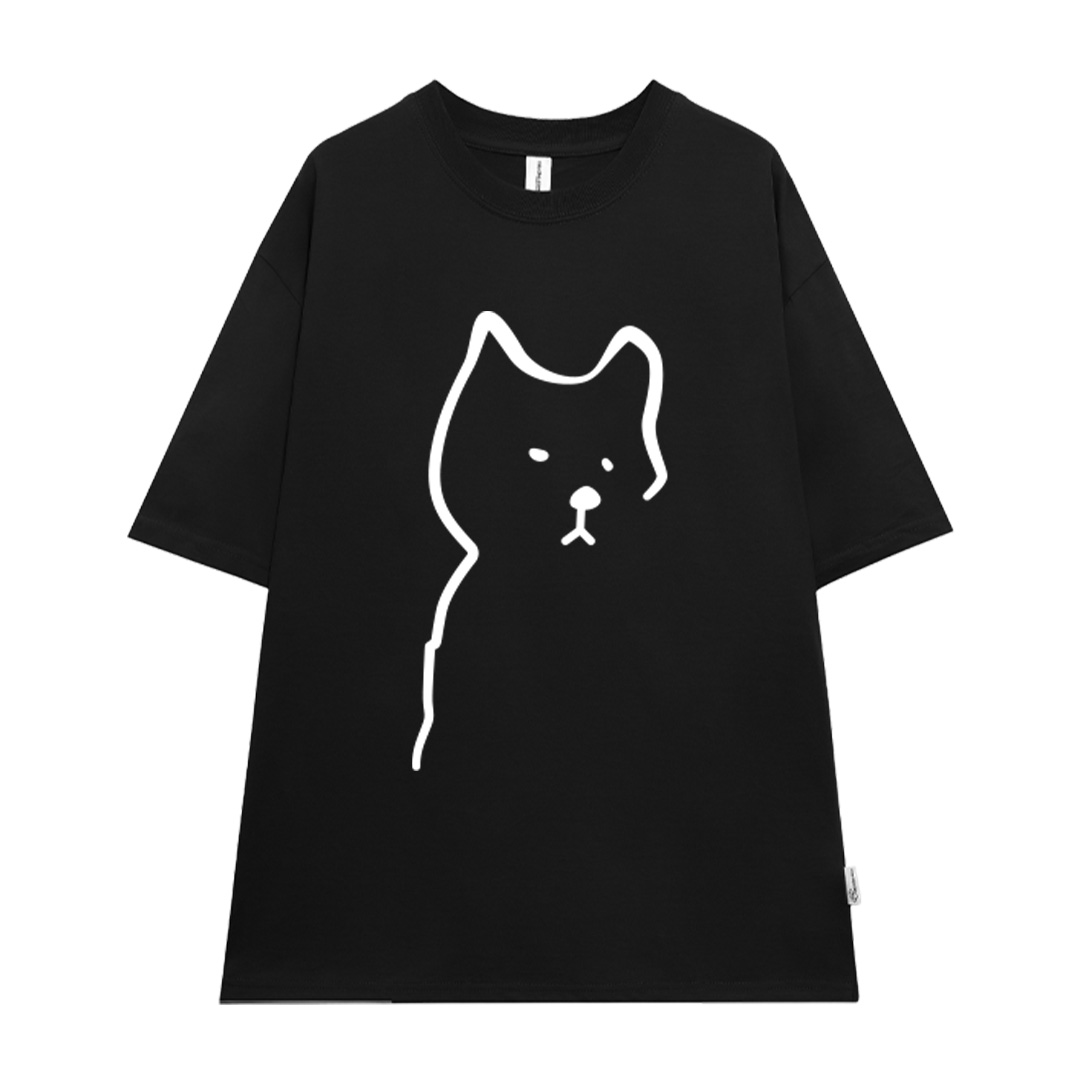 Áo thun cặp đôi couple đáng yêu from rộng ATD1371 Miucho vải cotton cổ tròn in artwork_thumbnail_18