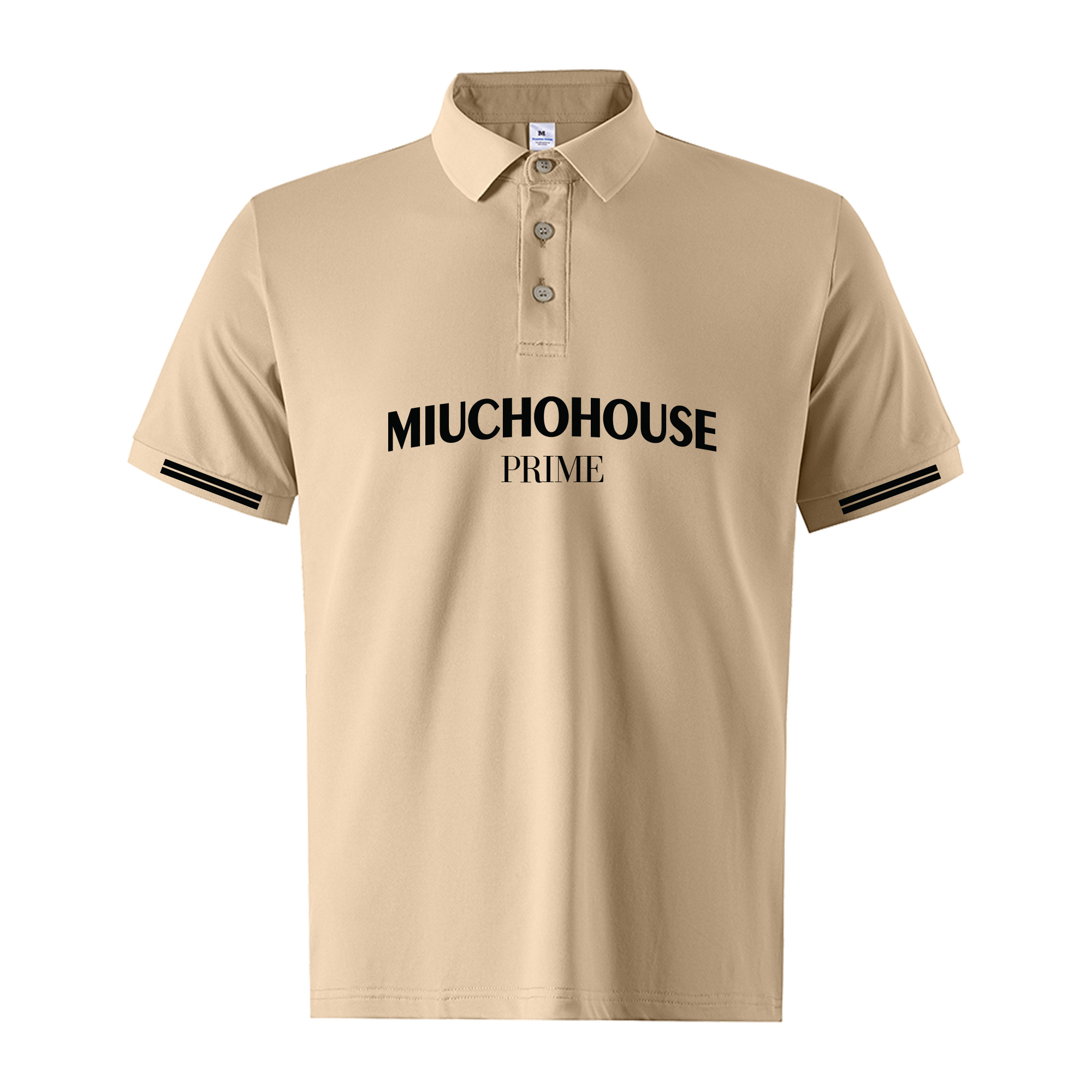Áo polo nam form vừa 2238 Miucho Iconic vải cá sấu polyester co giãn thoáng mát in typography_thumbnail_0