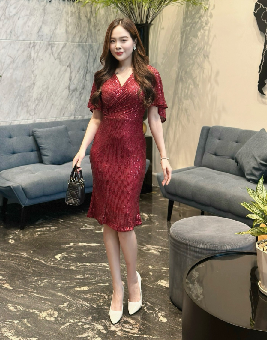 Đầm dạ hội kim sa đuôi cá tay cánh tiên_thumbnail_5