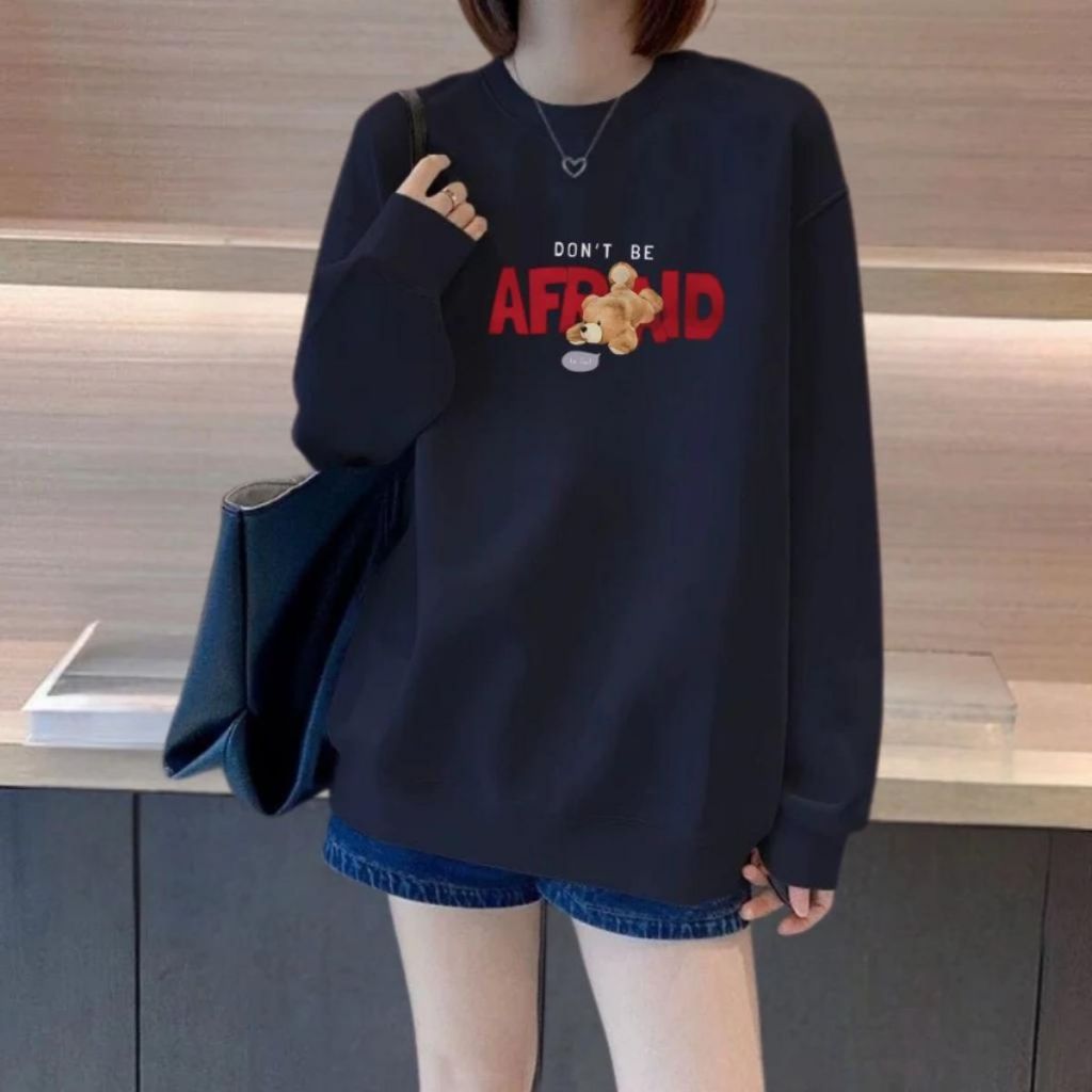 [Form Rộng] Áo sweater nữ  - Áo nỉ thu đông unisex form local brand Loza NT7608_thumbnail_0