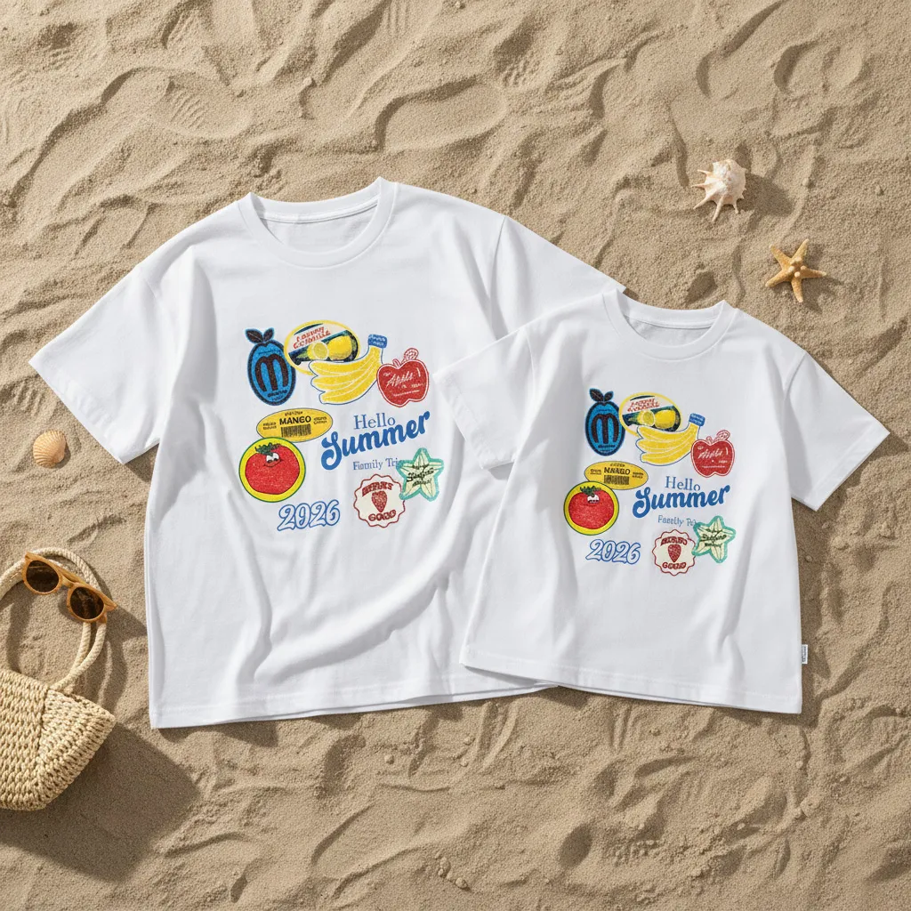 Áo thun form rộng bé và gia đình Hello Summer Kado 3471_thumbnail_6