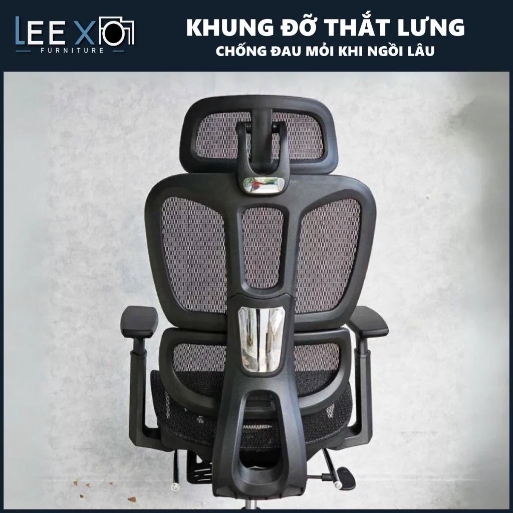 Ghế Công Thái Học LX21 Full Lưới – Hỗ Trợ Cột Sống, Ngả Lưng Thư Giãn, Thiết Kế Hiện Đại_thumbnail_5