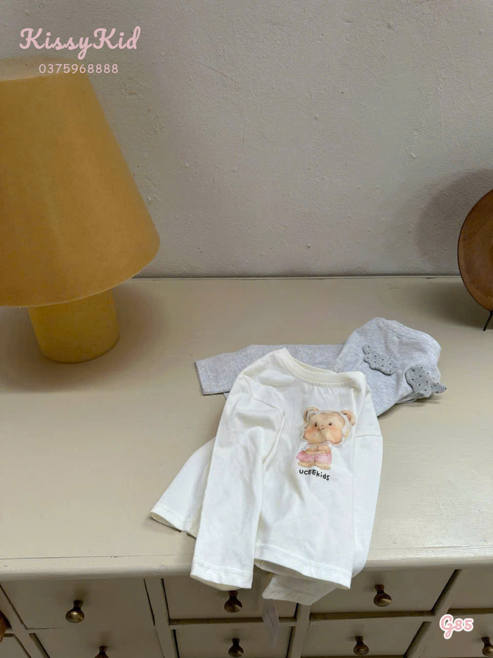 (G85) Áo thun trắng hoạ tiết gấu Ucee Heyduck_thumbnail_0