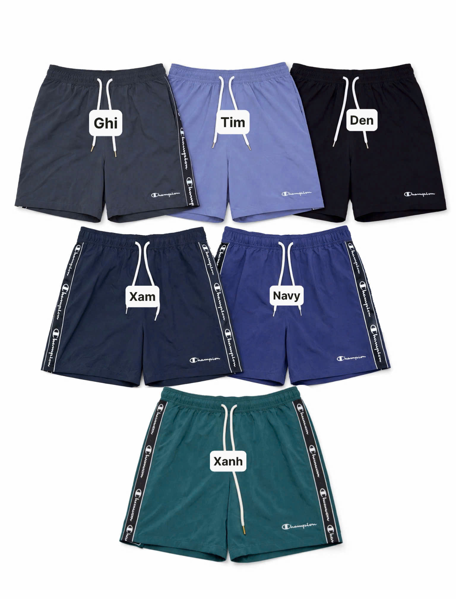 E266 SHORT GIÓ NAM CHAMPION 6 MÀU