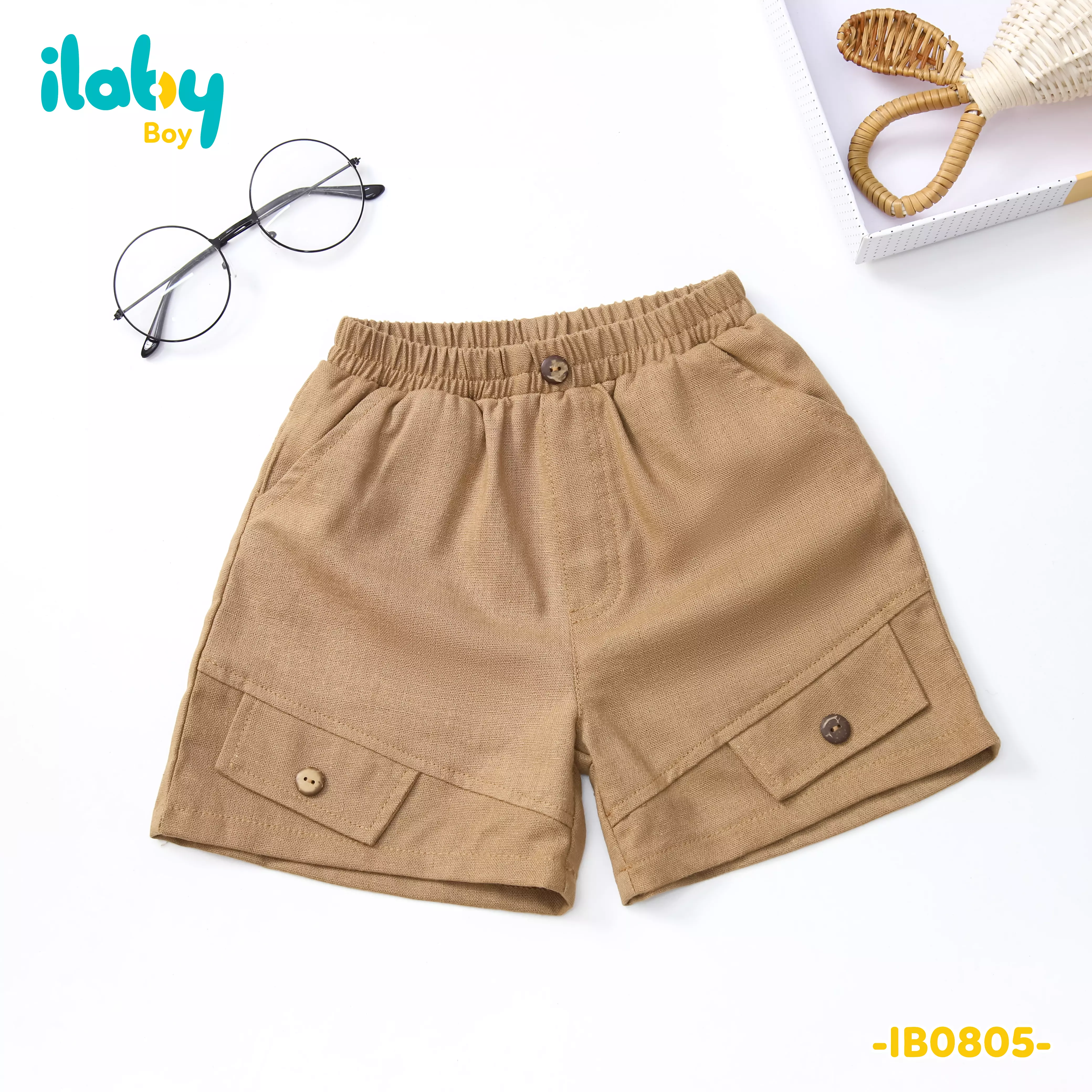 Quần short bé trai 2 nắp túi_thumbnail_1