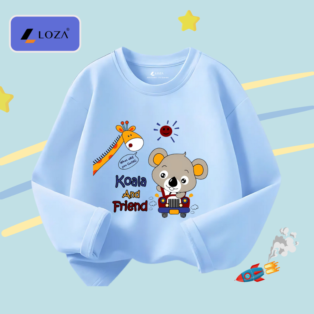 Áo thun dài tay bé trai in Koala and Friend - Loza Kids  KT3252_thumbnail_3