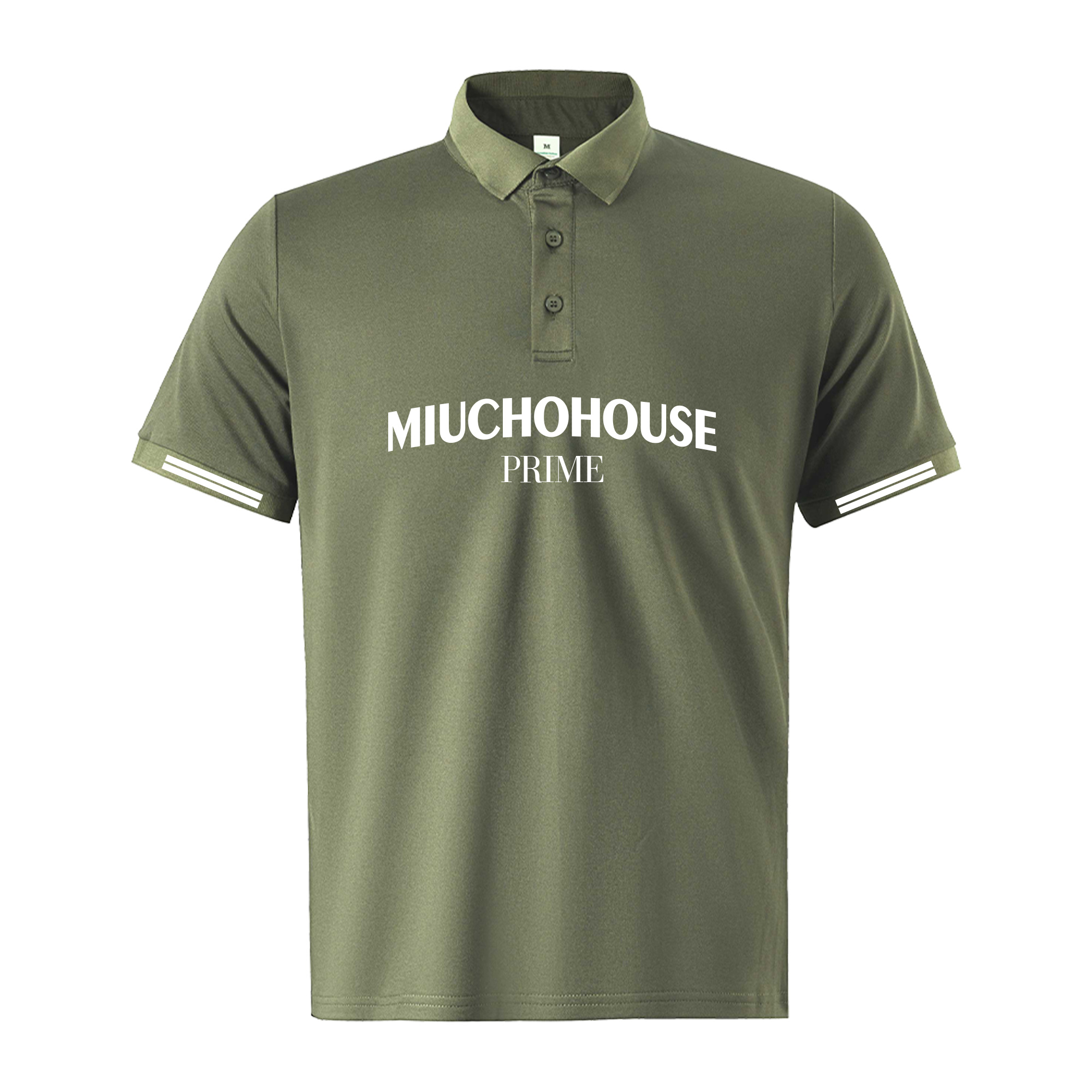 Áo polo nam form vừa 2238 Miucho Iconic vải cá sấu polyester co giãn thoáng mát in typography_thumbnail_11