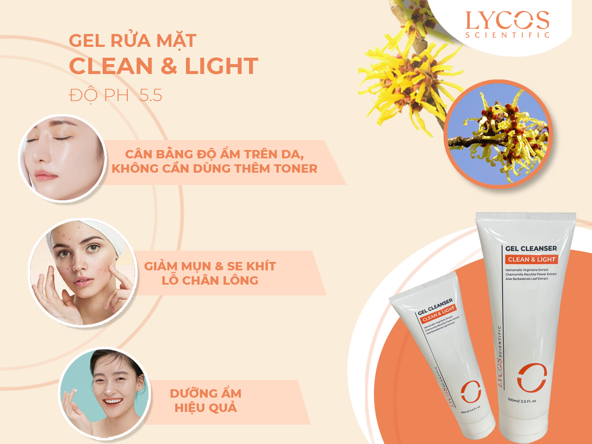 Combo Chăm Sóc Da Mụn Dầu Lycos – Sữa Rửa Mặt 100g + Gel Chấm Mụn 10g + Kem Dưỡng Cấp Ẩm 30g_thumbnail_2