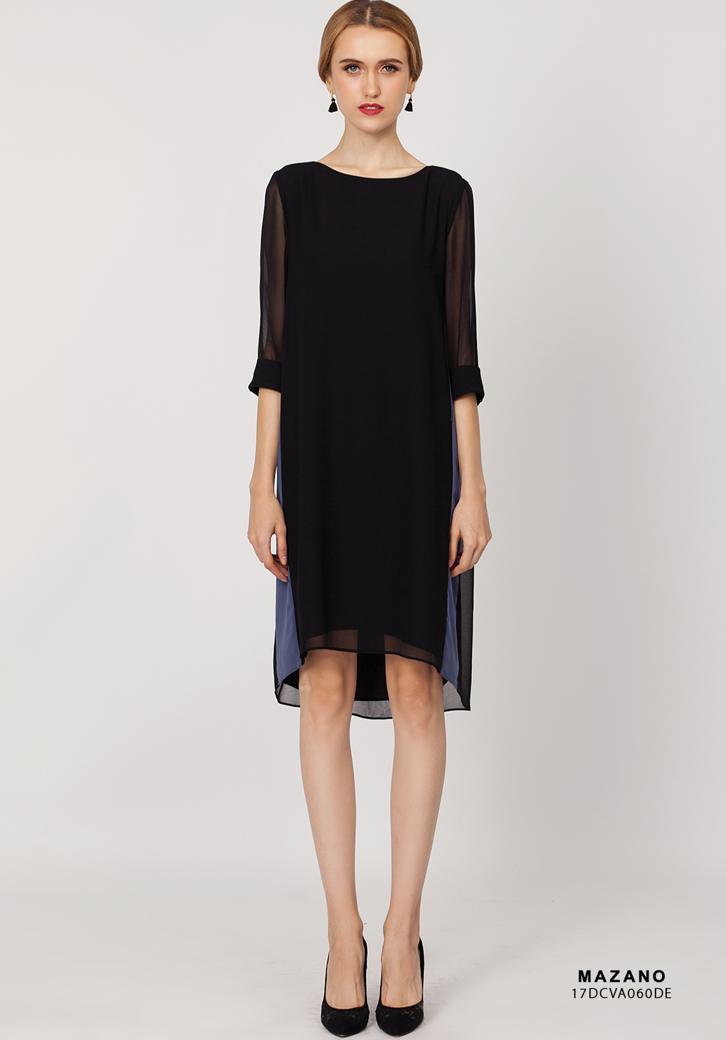 Váy đen phối xám sườn_thumbnail_0