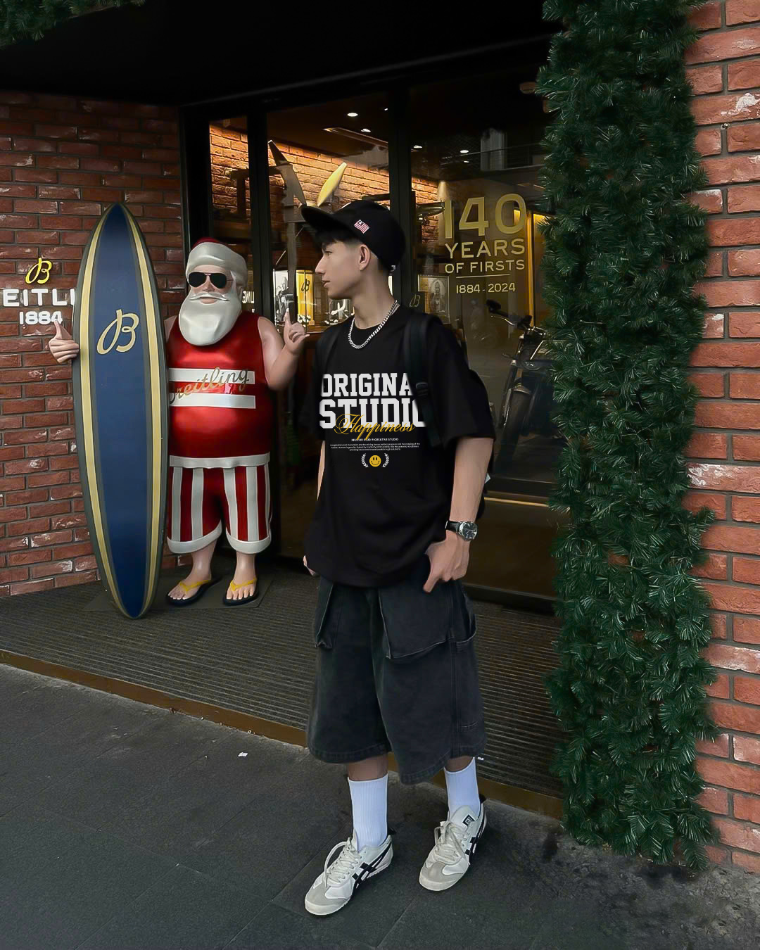 Áo phông nam local brand form boxy 2082 Miucho Club vải cotton 2c 250gsm cổ tròn in typography_thumbnail_3