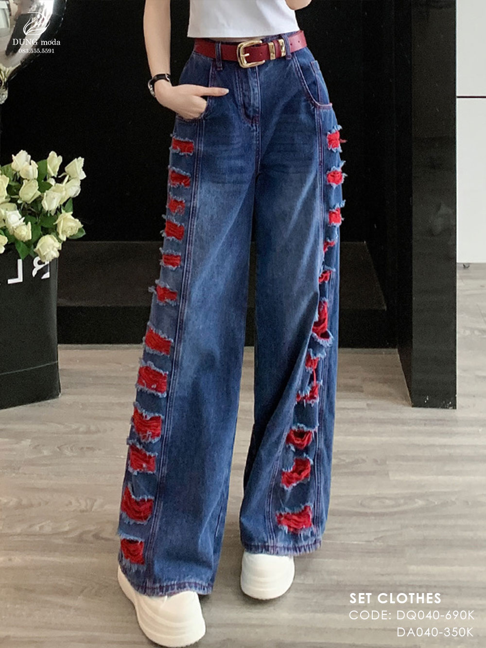 Quần Jean Suông DungModa DQ040 7417B_thumbnail_3