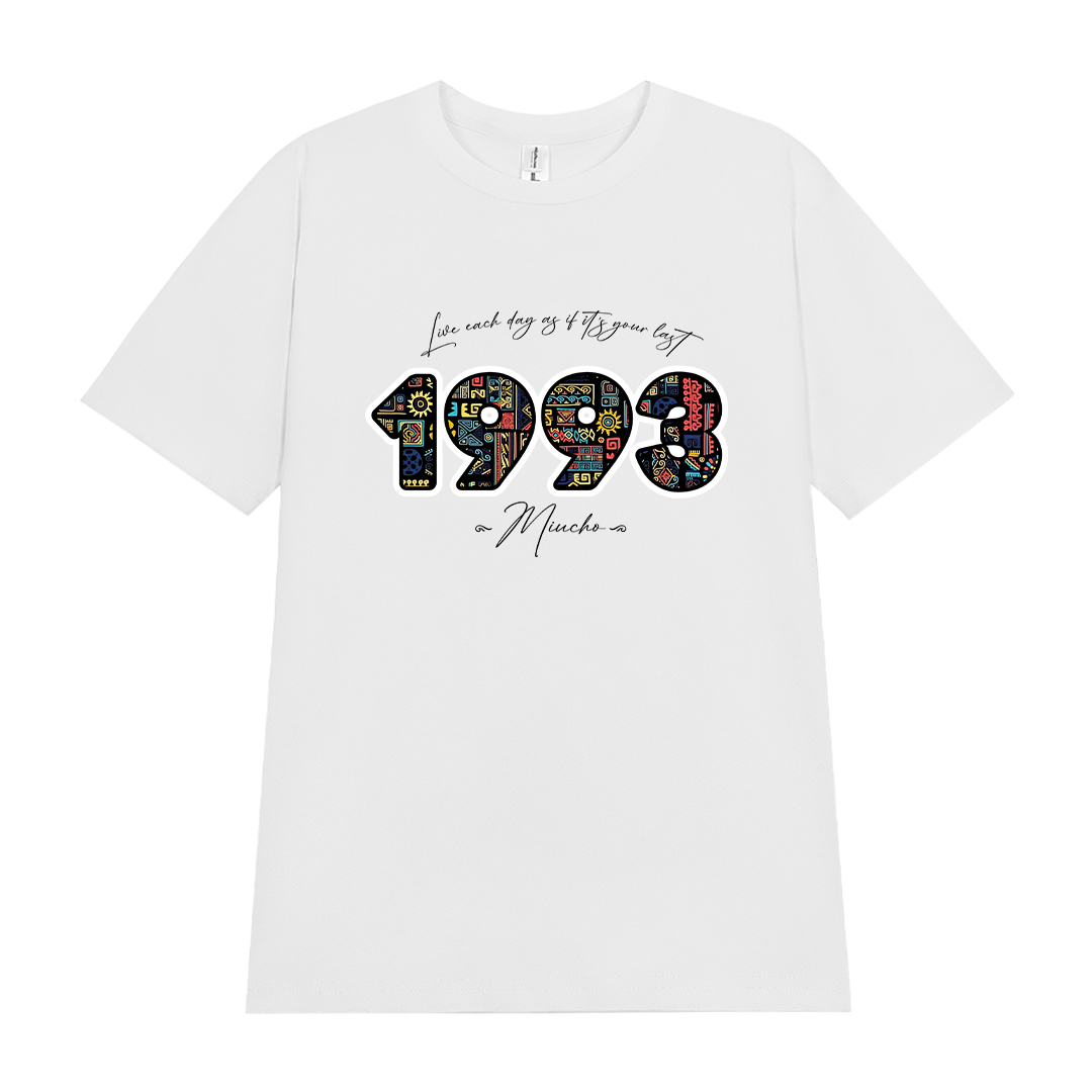 Áo thun nữ in năm sinh 1993 form vừa regular vải cotton 4c thoáng mát ARD1780 Miucho Chic in mix_thumbnail_12