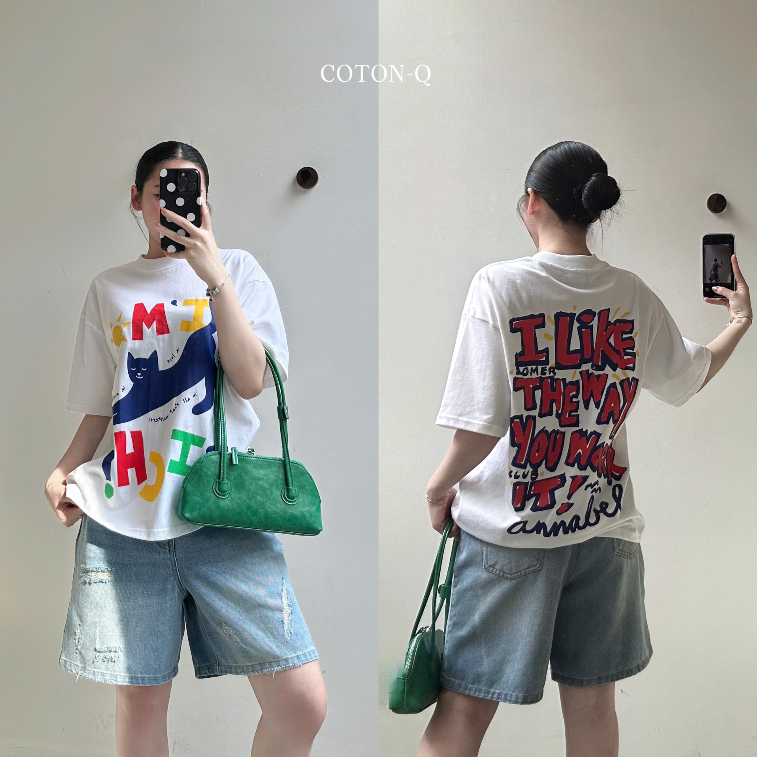 HA614 Áo thun trắng Coton Q