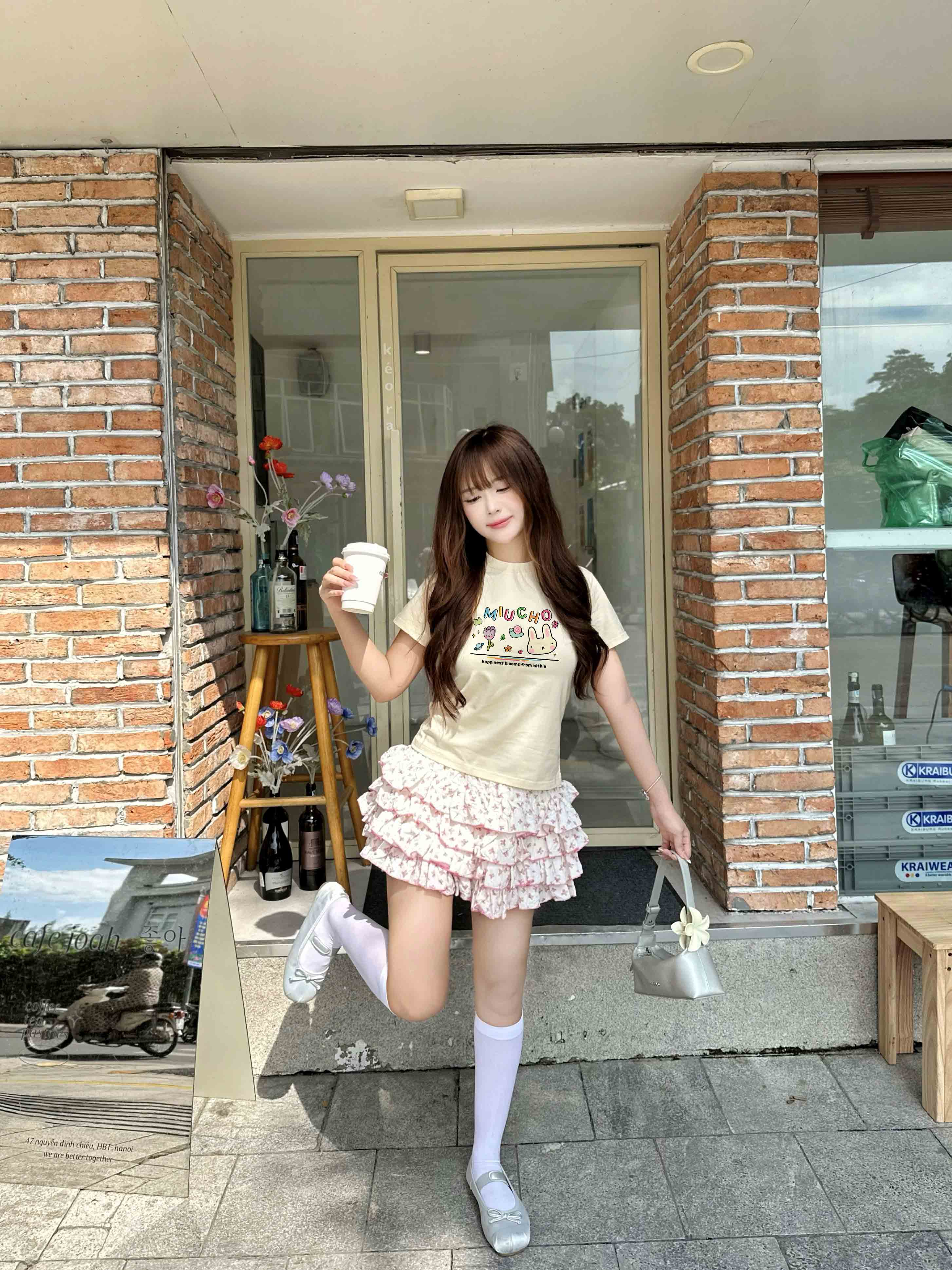 Áo baby tee ôm chất vải cotton co giãn 4 chiều thoáng mát ABD1691 Miucho in mix_thumbnail_6