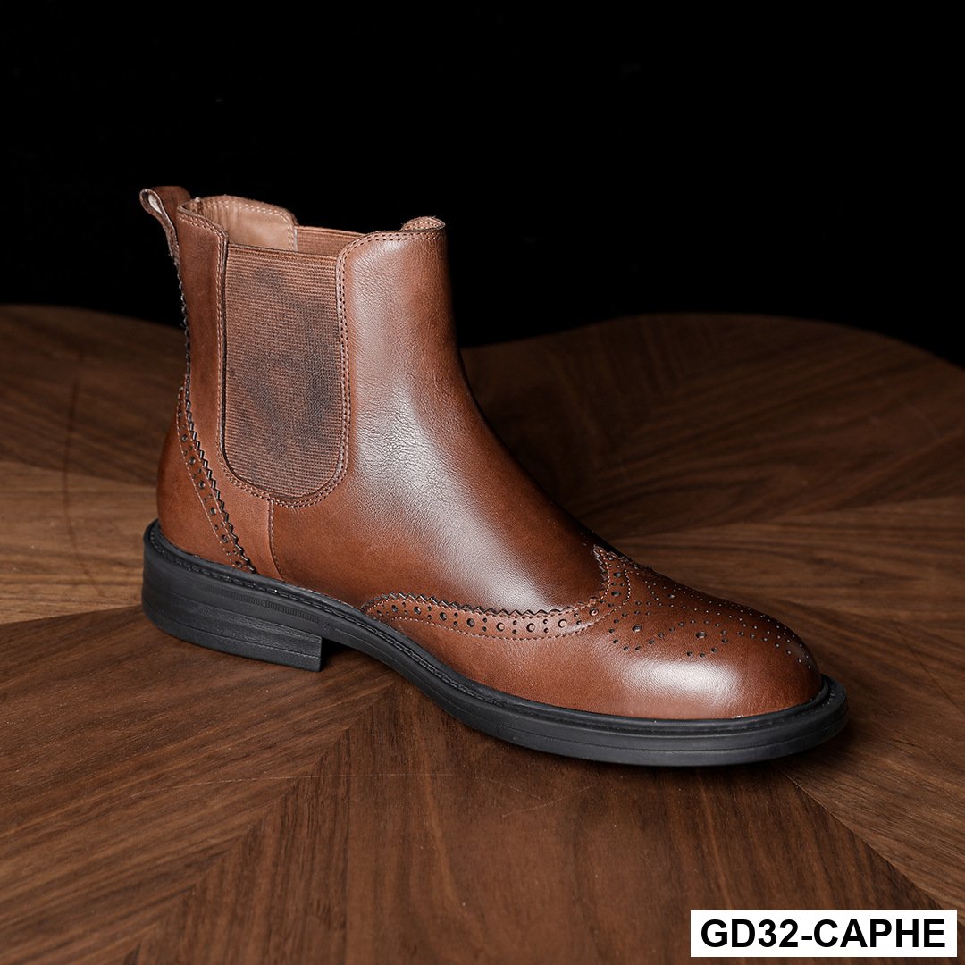 GD32 - Giày thể thao nam đế bệt, giày da thật, giày thể thao nam thời trang mùa hè, giày da cao cấp, giày trắng, giày mọi, giày mọi nam_thumbnail_3